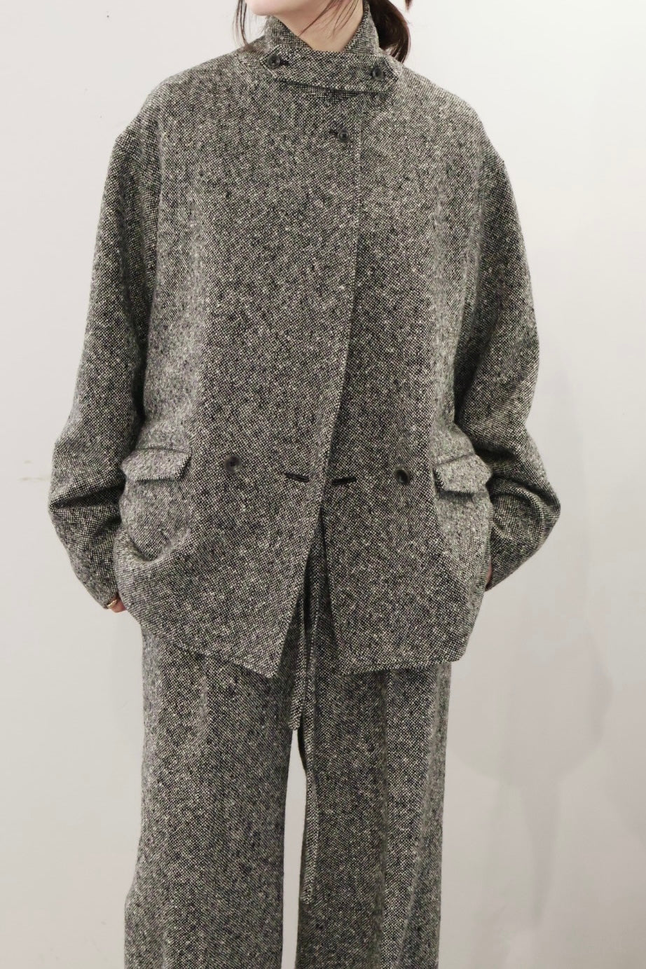 ERiKO KATORi "nep tweed jacket" (black)