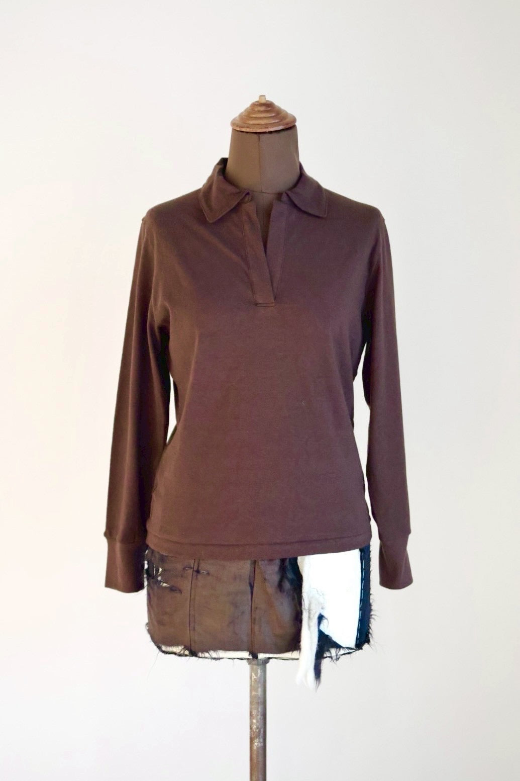 fifi collection "cotton jersey pullover" (brown)
