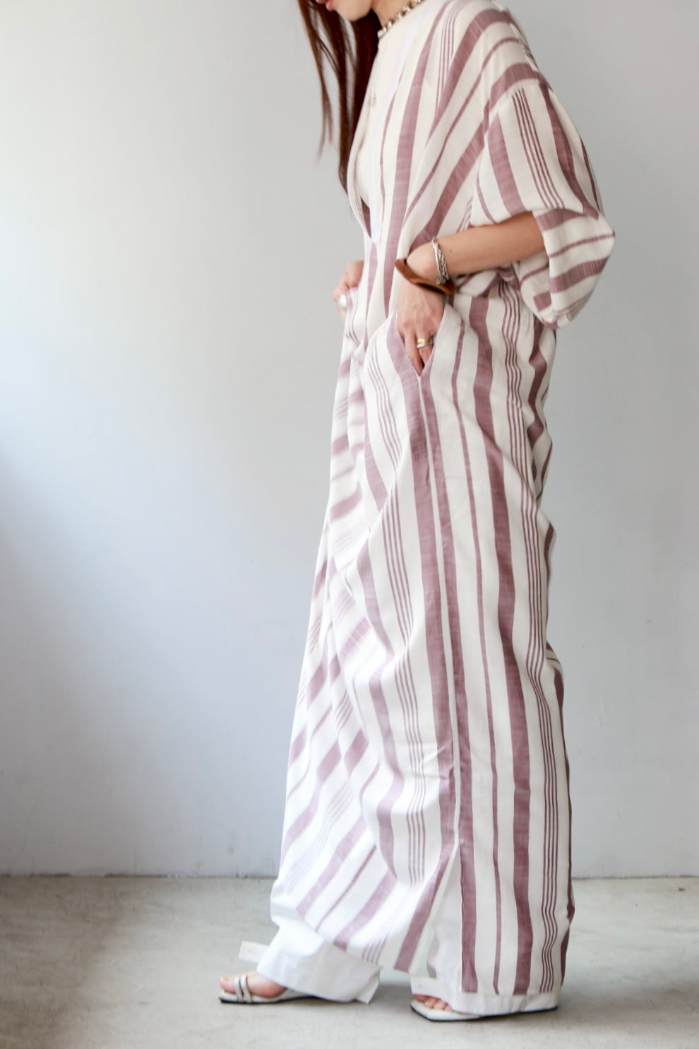 charrita "vestido geraba" (rose stripe)