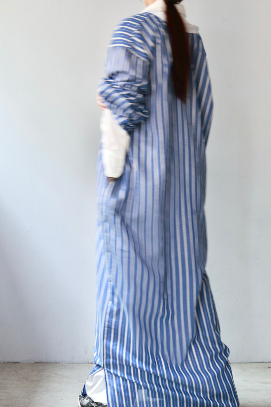 charrita "vestido geraba" (blue stripe)