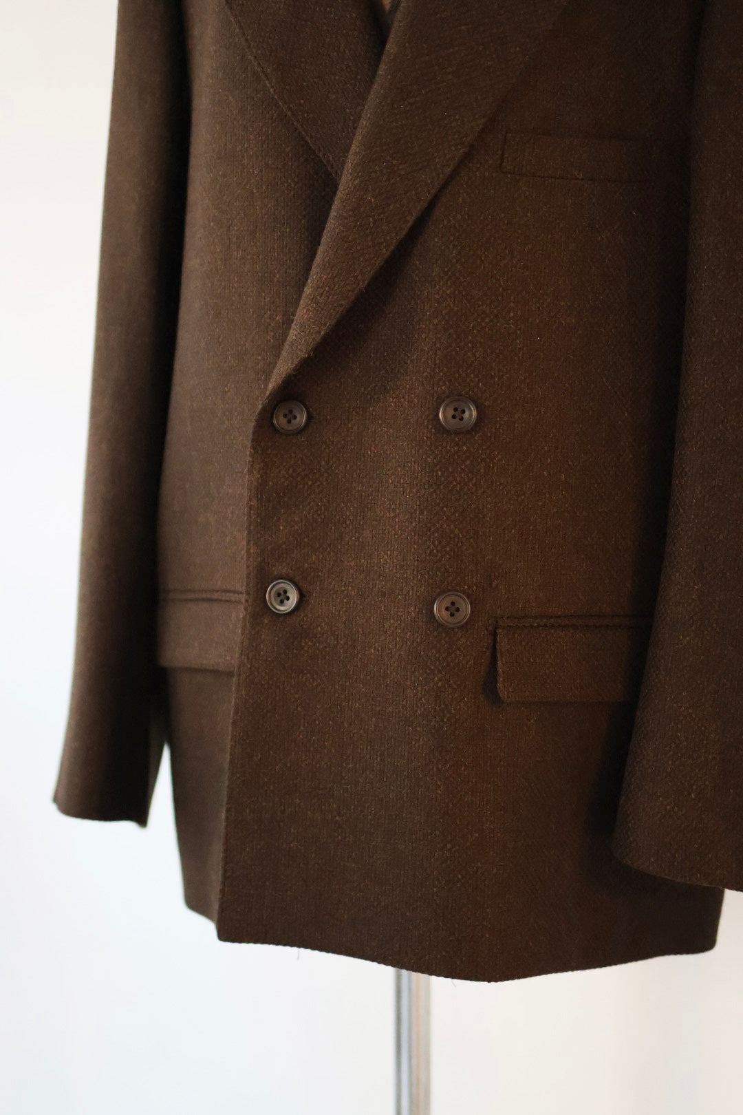MARGE “wool double-breasted peak lapel jacket“