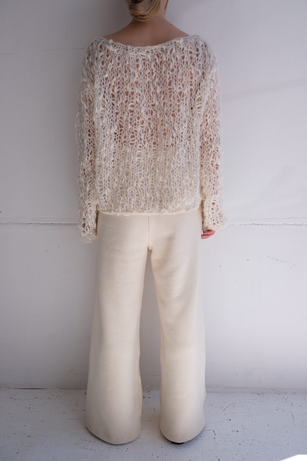 ERiKO KATORi "sweat wide pants" (ivory)