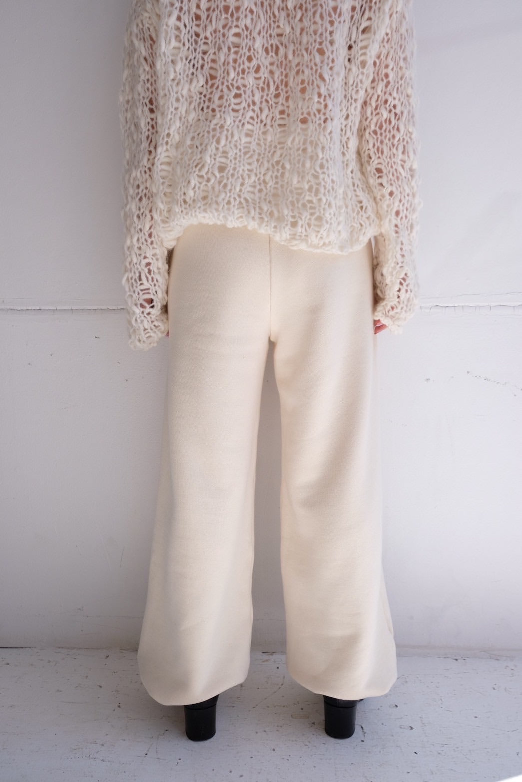 ERiKO KATORi "sweat wide pants" (ivory)