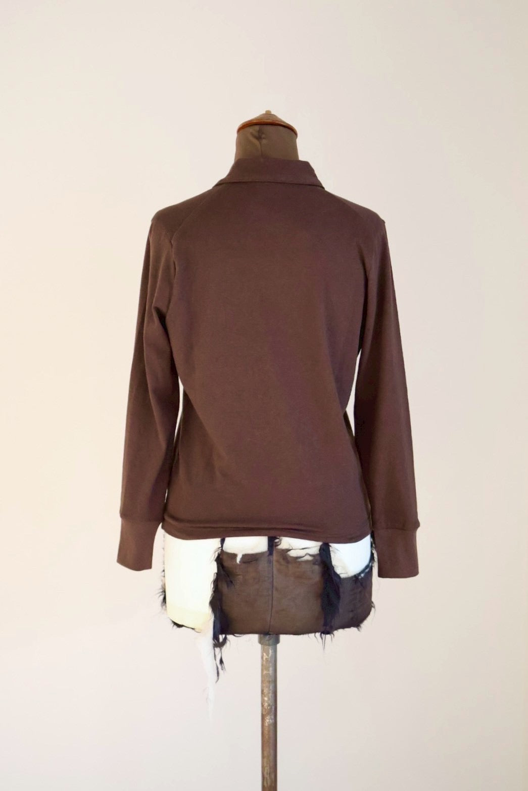 fifi collection "cotton jersey pullover" (brown)