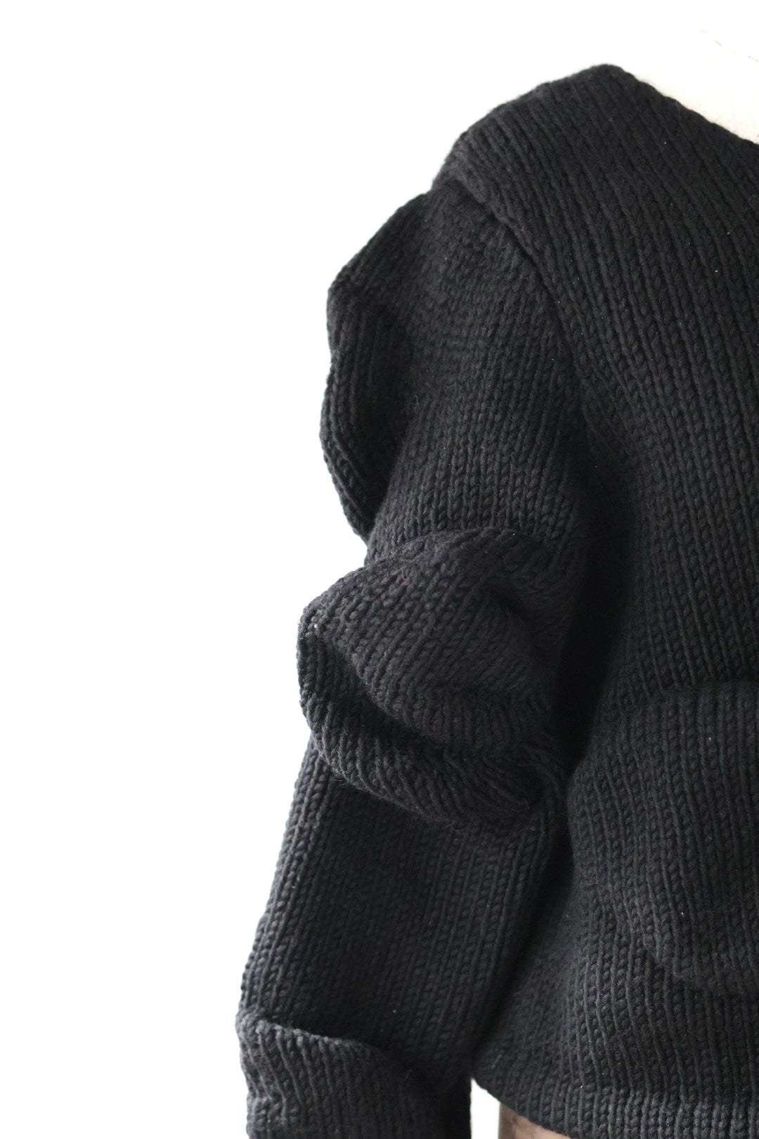 Pillings "Cardigan with unstable sleeves" (black)