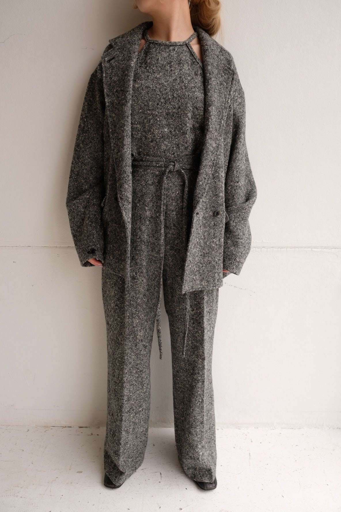 ERiKO KATORi "nep tweed jacket" (black)