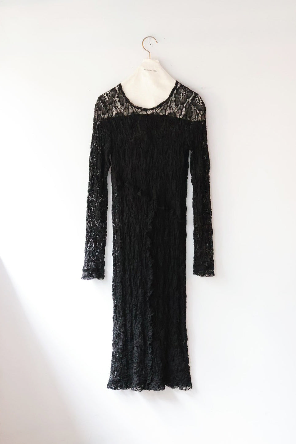 ERiKO KATORi "stretch lace frill dress" (black)