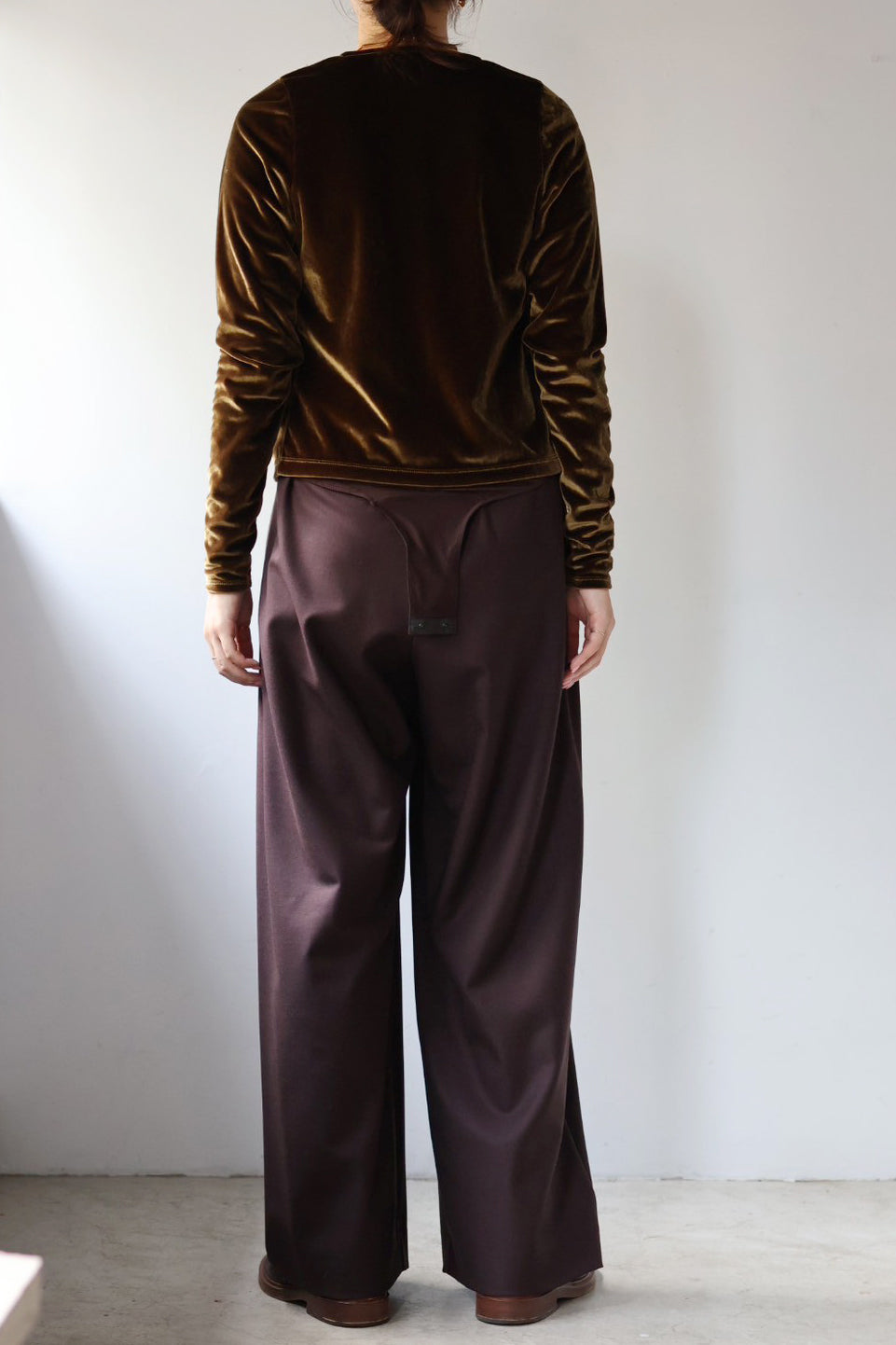 JUN MIKAMI "velvet cardigan" (brown)