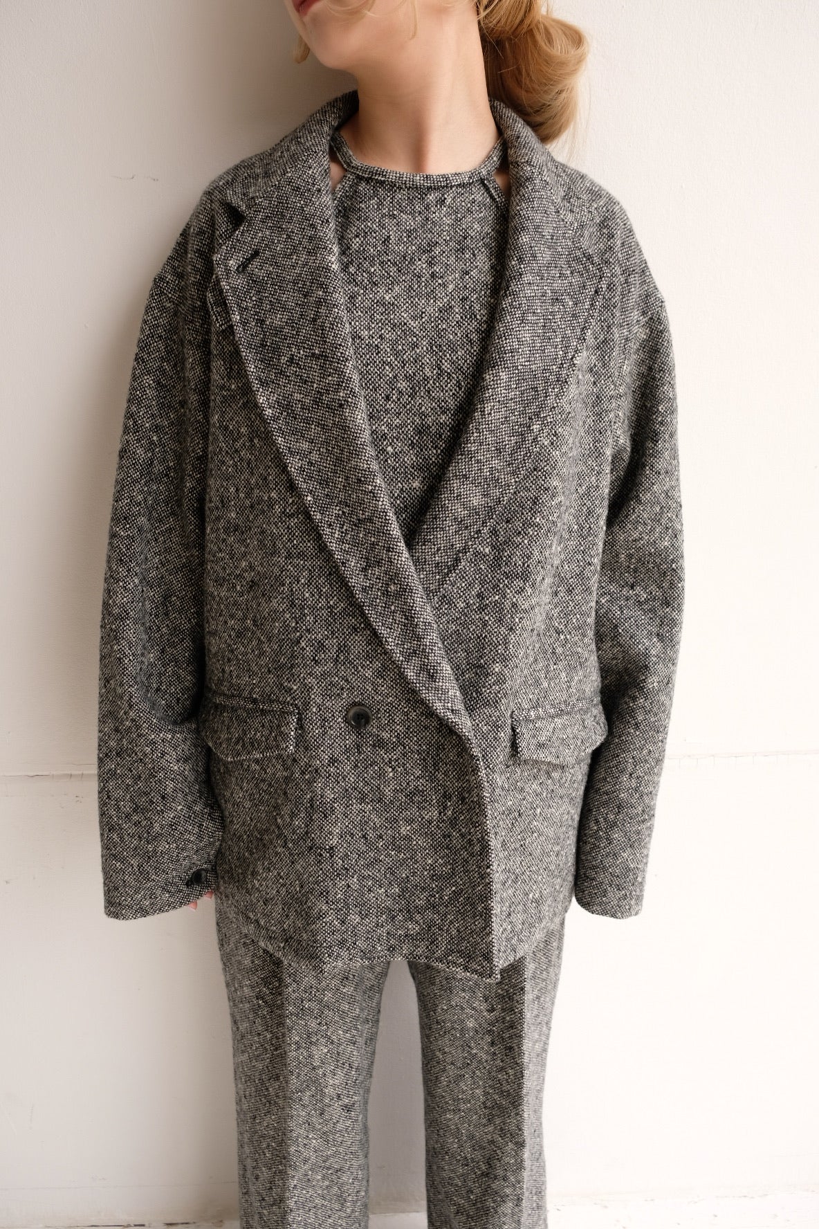 ERiKO KATORi "nep tweed jacket" (black)