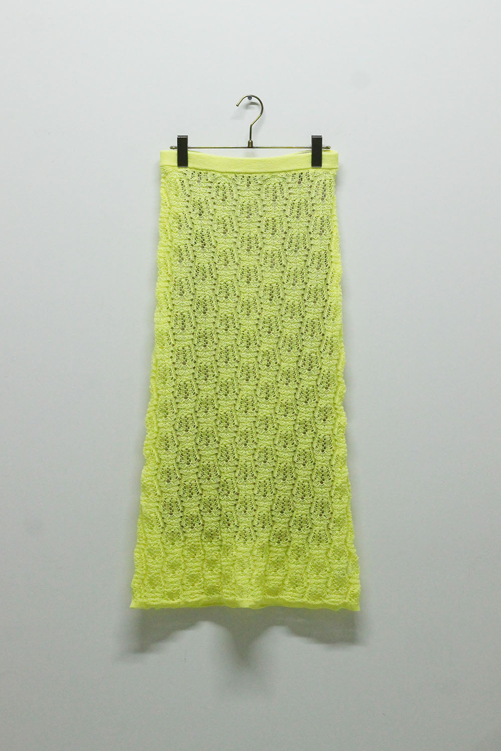 NICENICE MOMENT "LACE KNIT SK" (LEMON CREAM / SAND)
