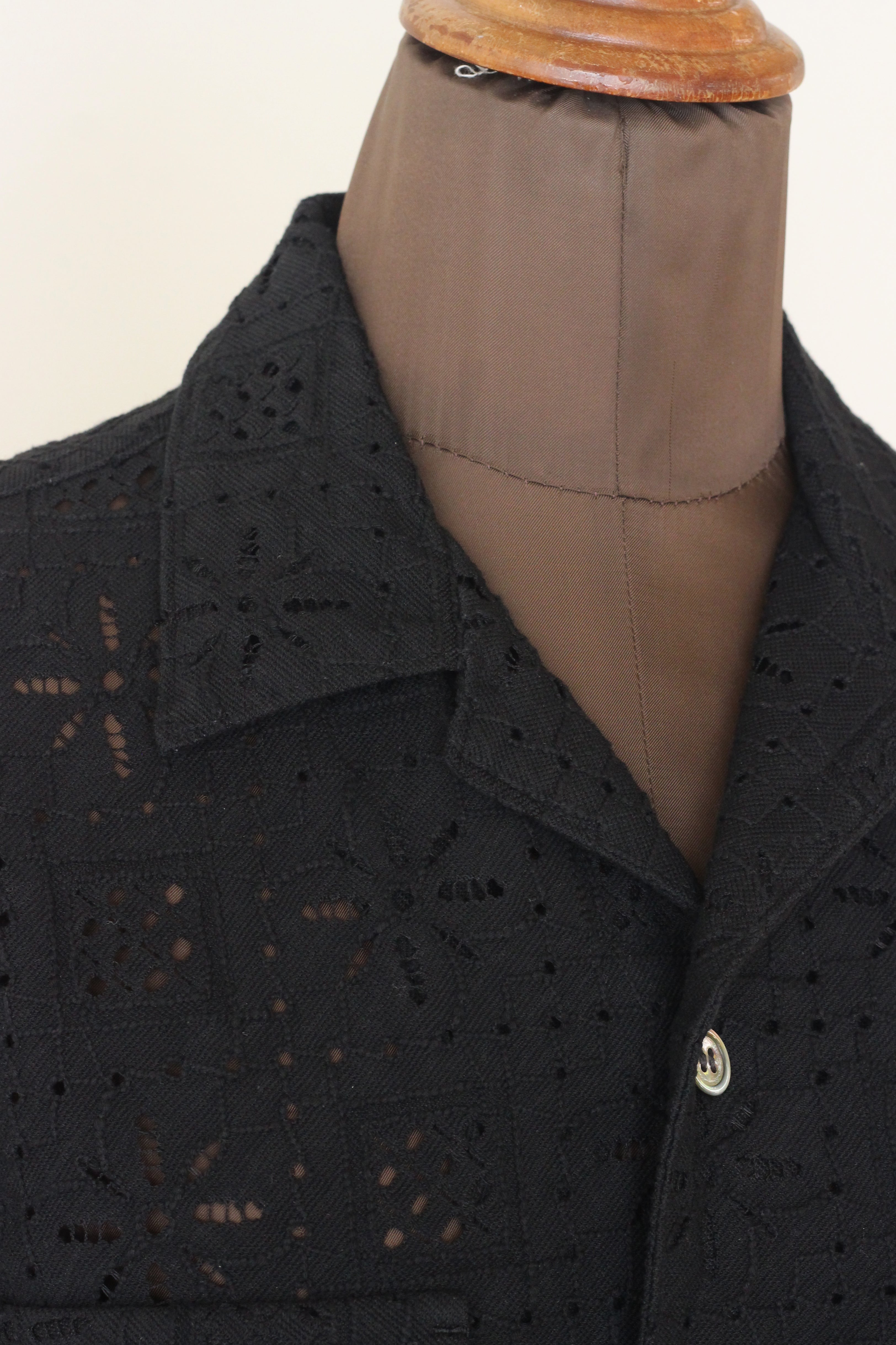 UNUSED "Long sleeve Lace shirt" (black)