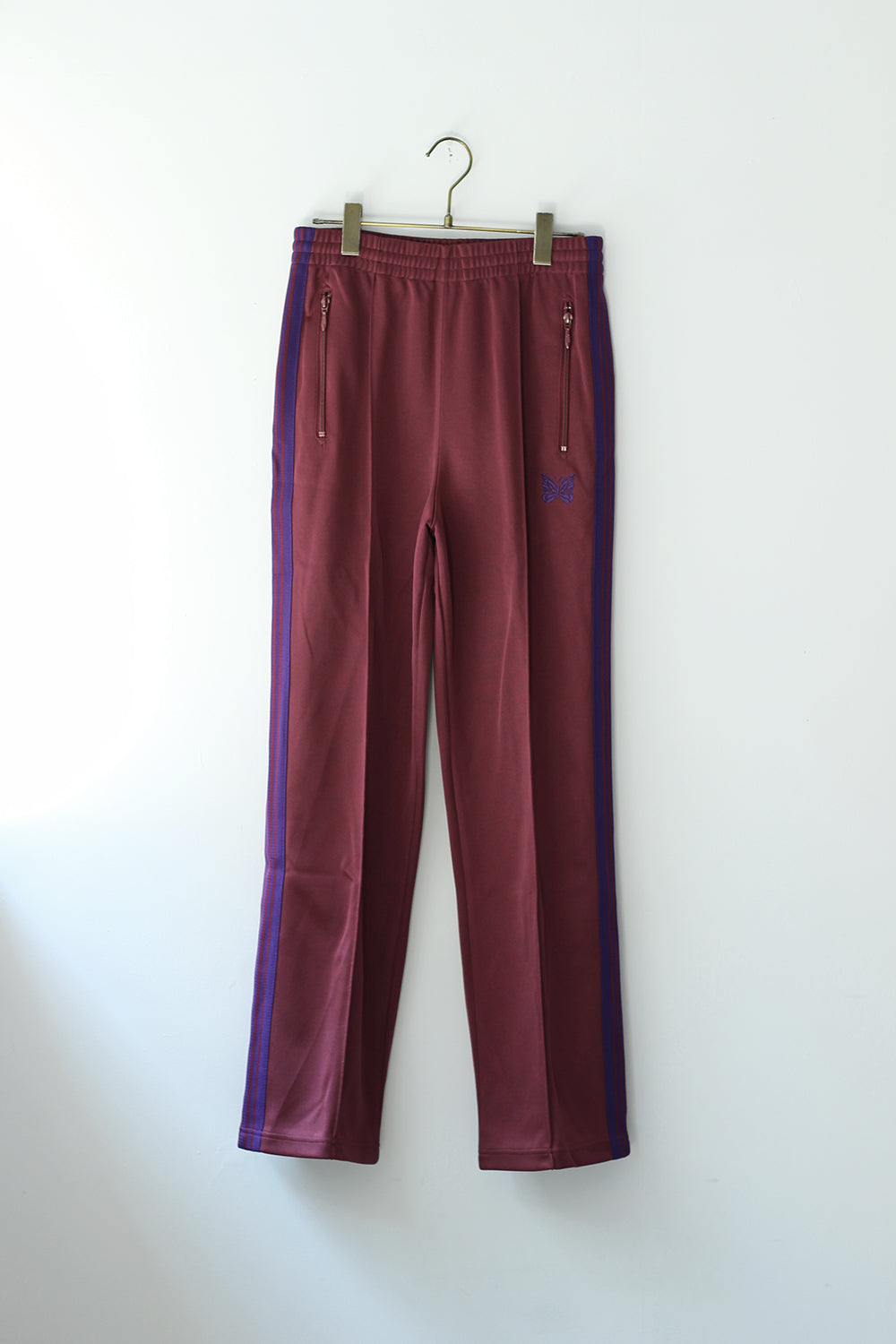 Needles "Track Pant - Poly smooth" (wine)