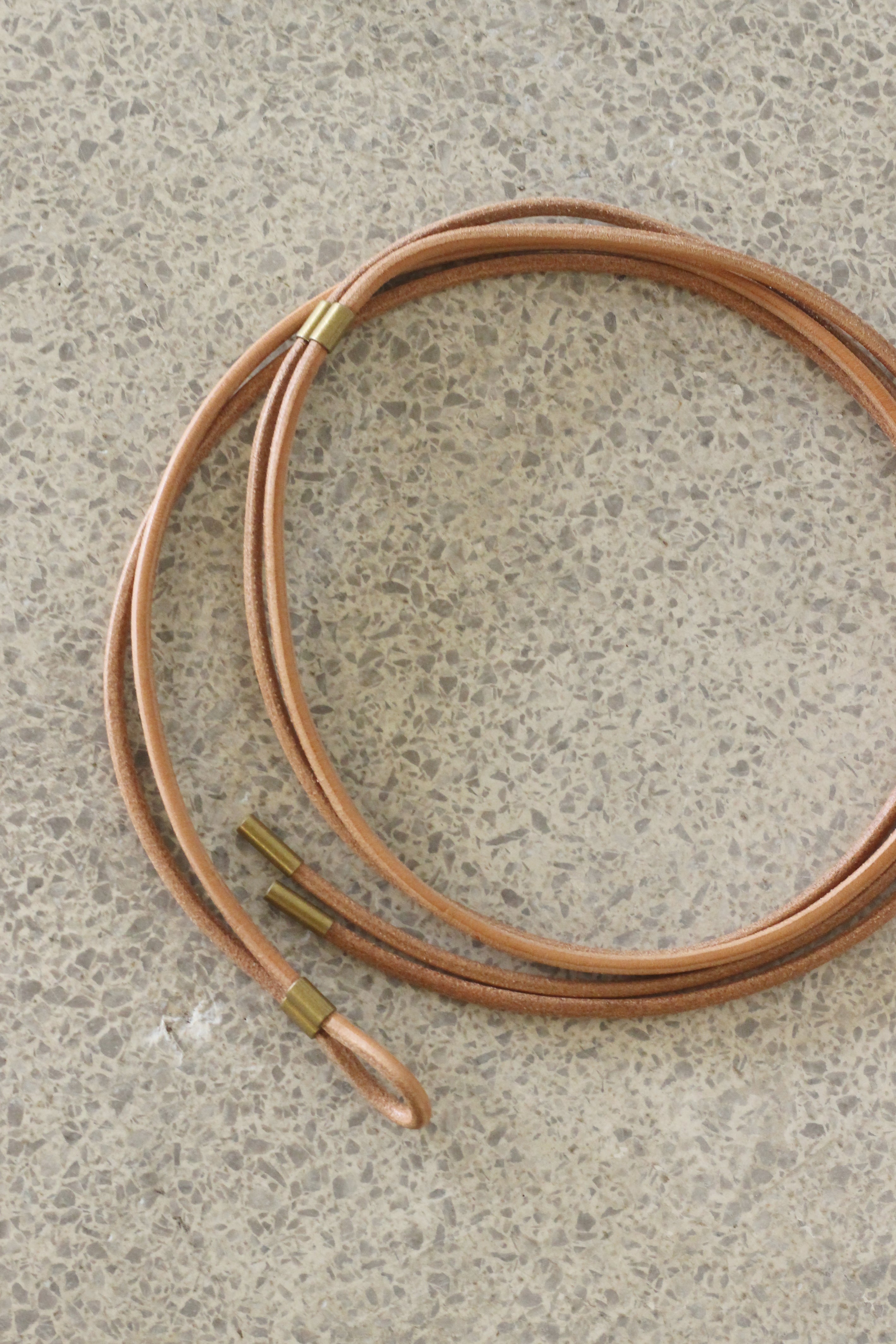 UNUSED "Leather belt" (camel)