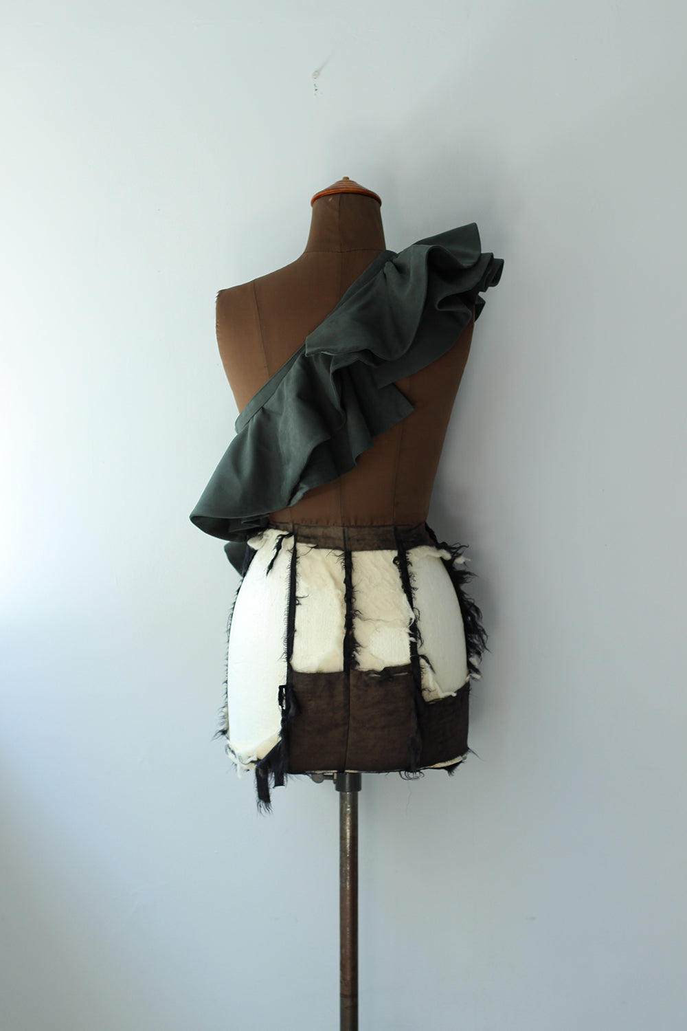 MARGE "Ruffle scarf" (dark green)