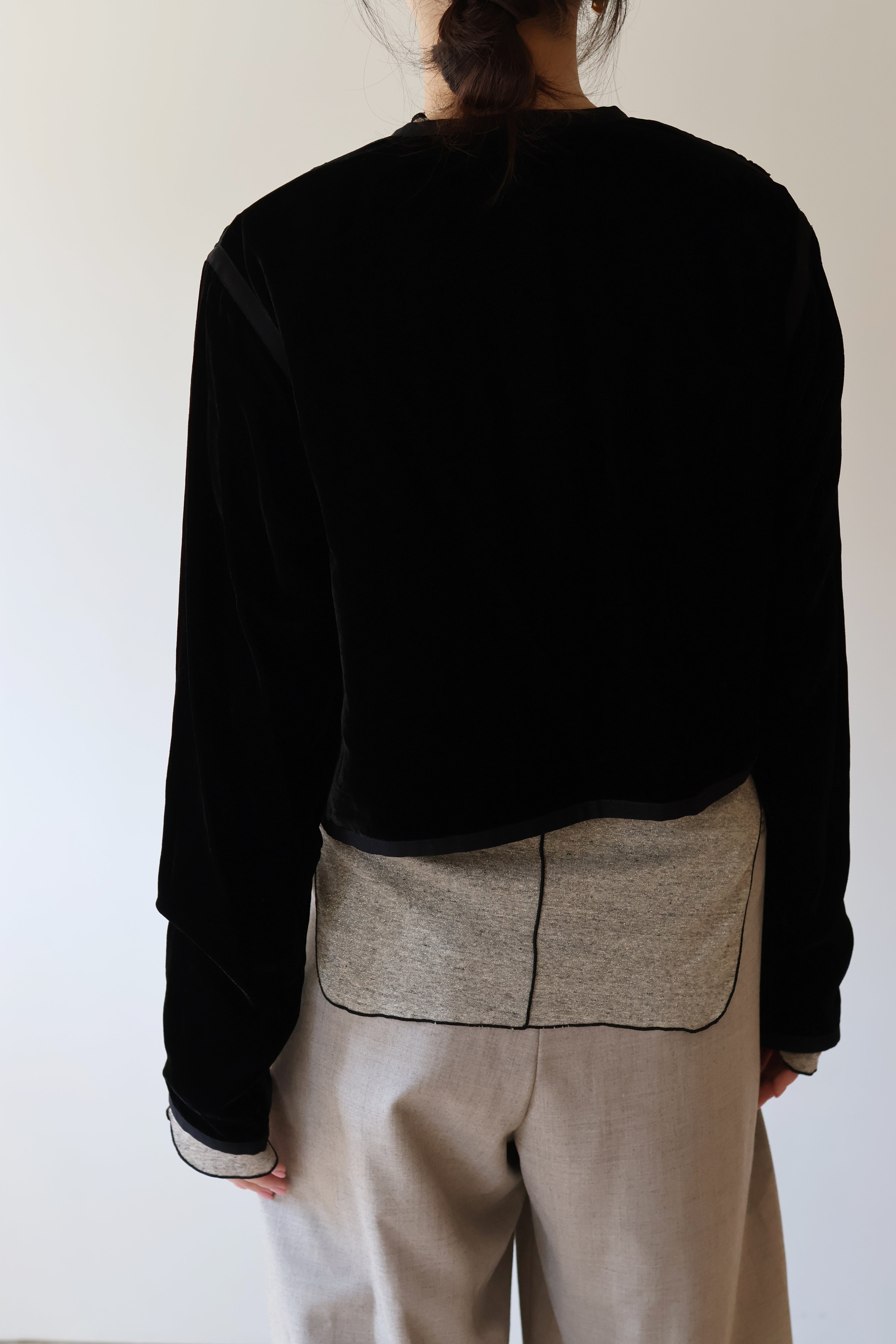 VILLD "sequins zip jacket" (black)