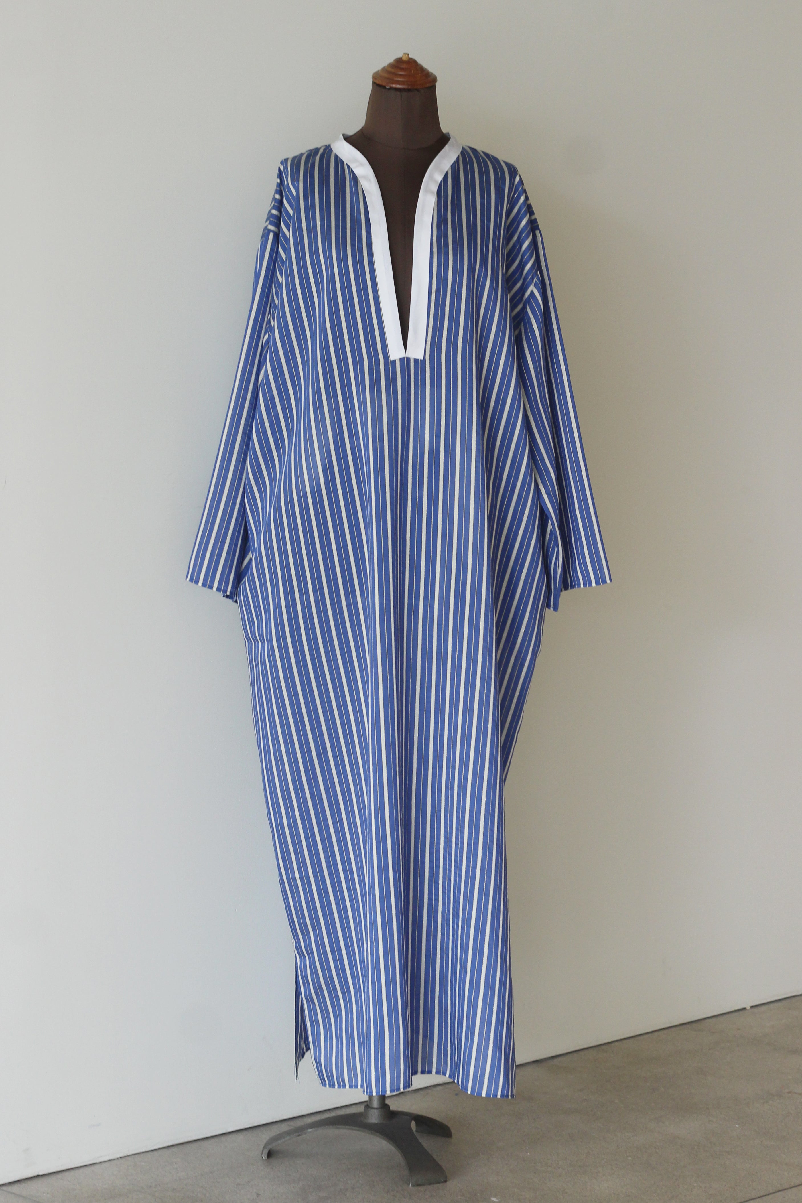 charrita "vestido geraba" (blue stripe)