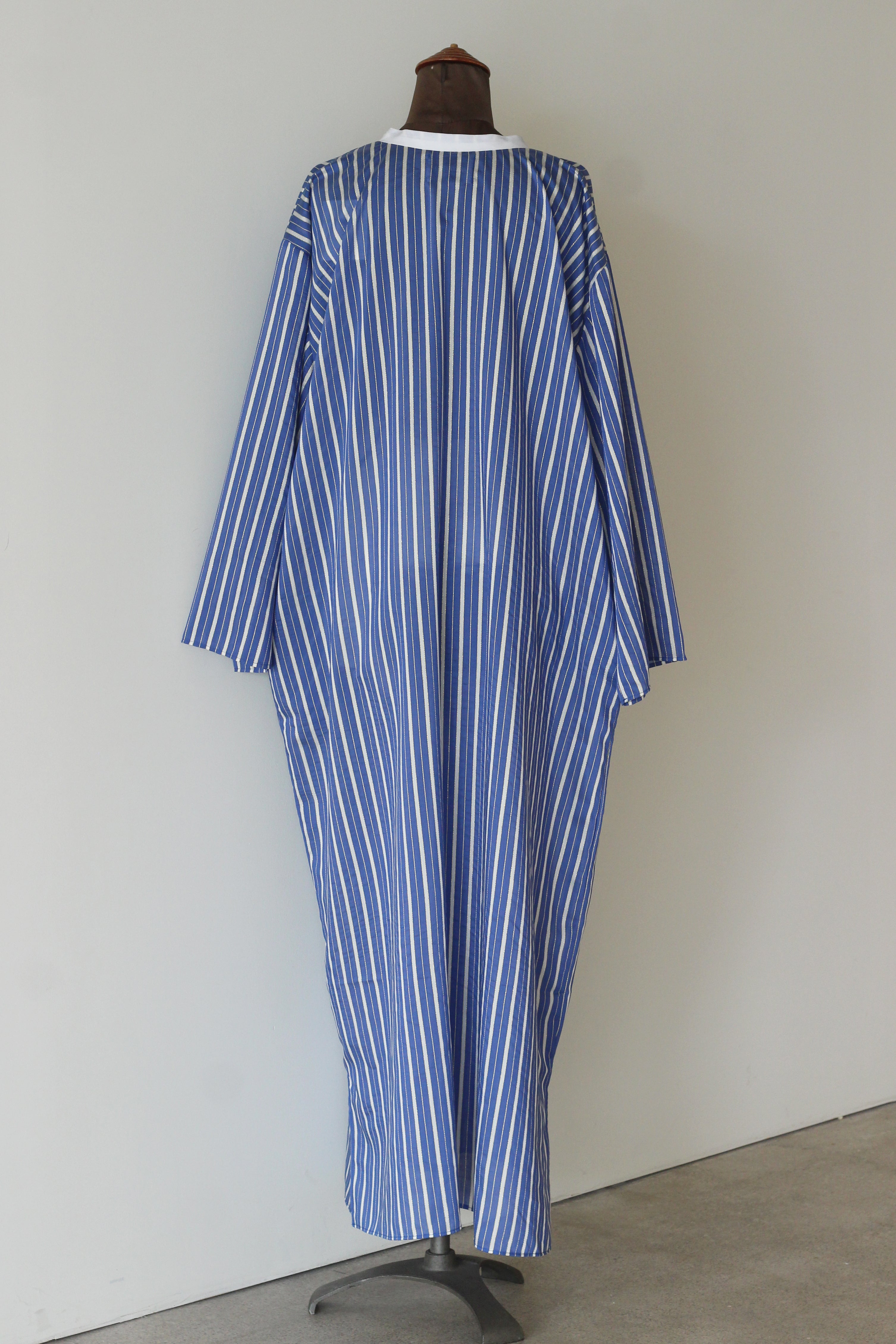 charrita "vestido geraba" (blue stripe)