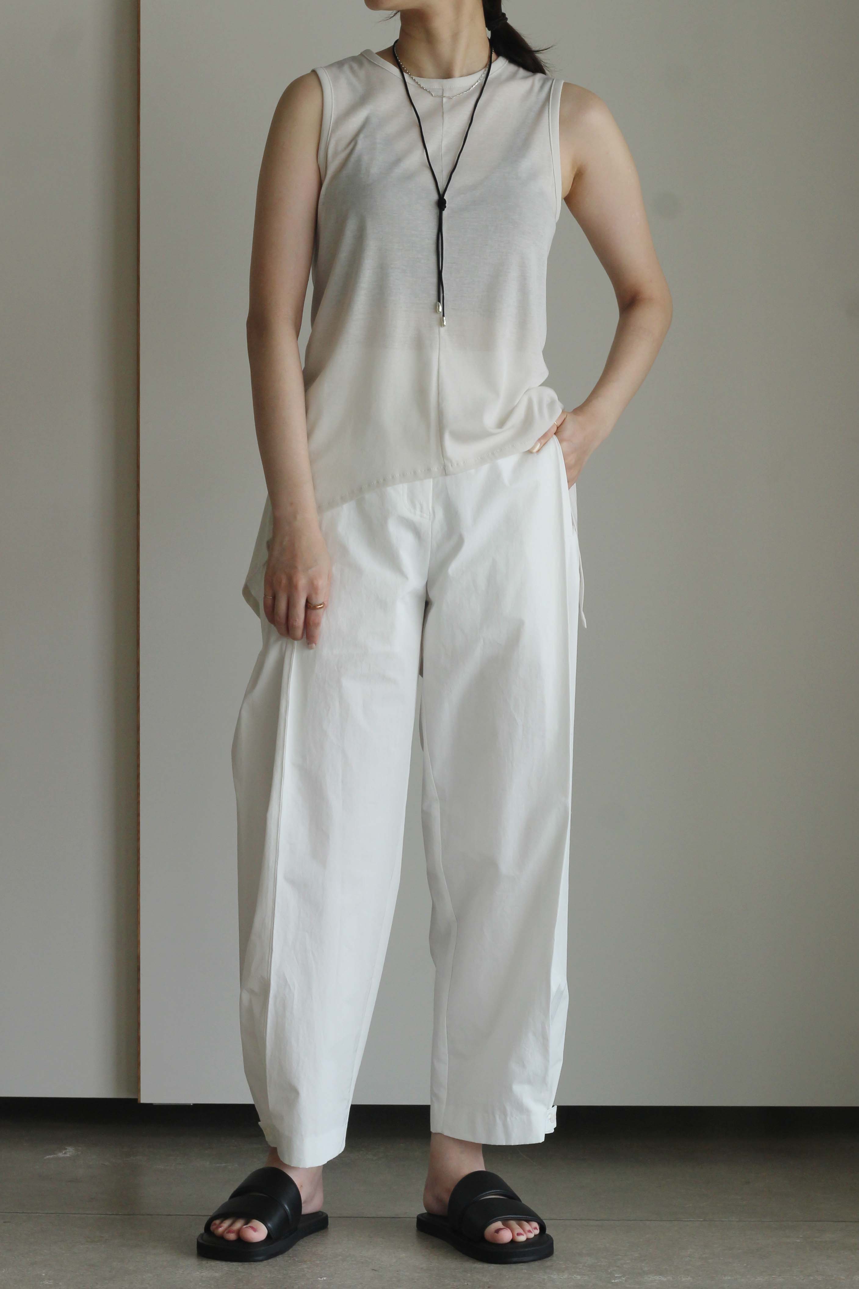 MARGE "back slit tank top" (light gray)