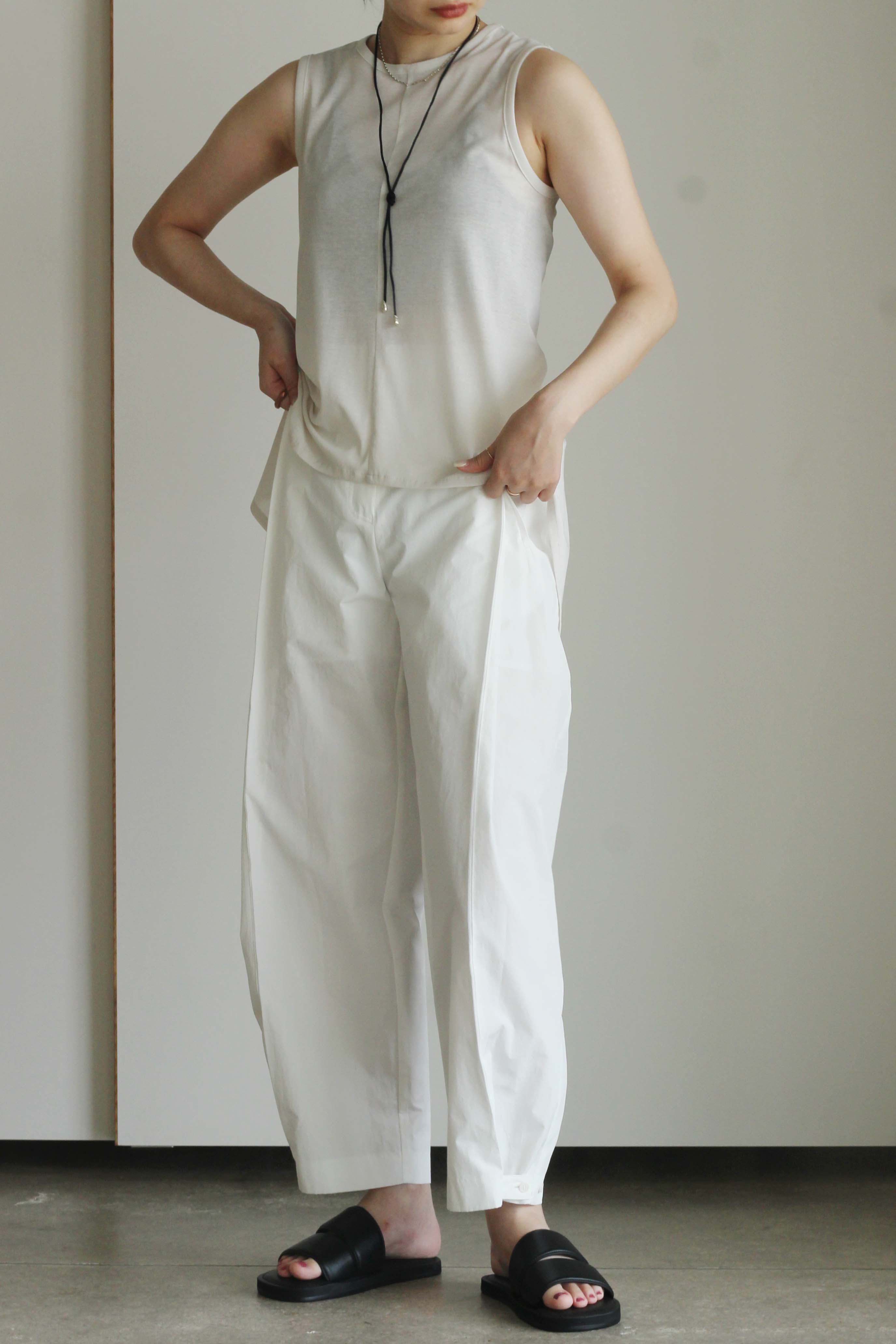 MARGE "back slit tank top" (light gray)