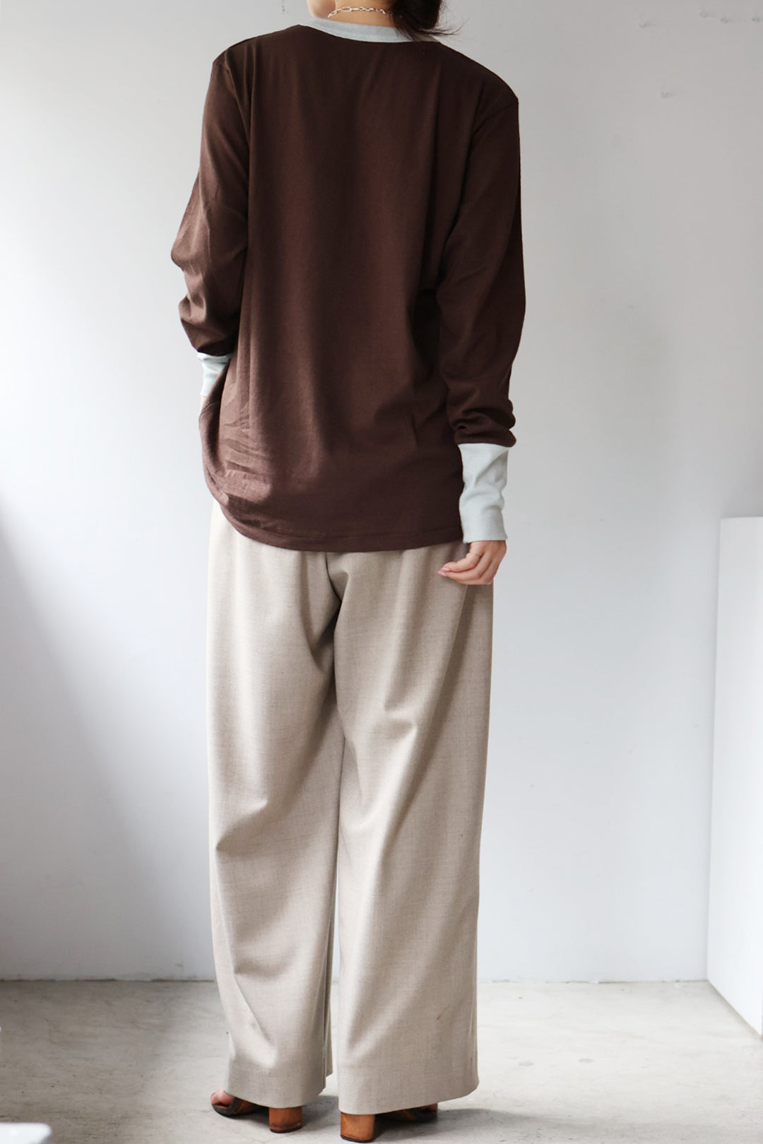 fifi collection "Trim L/S tee" (brown)