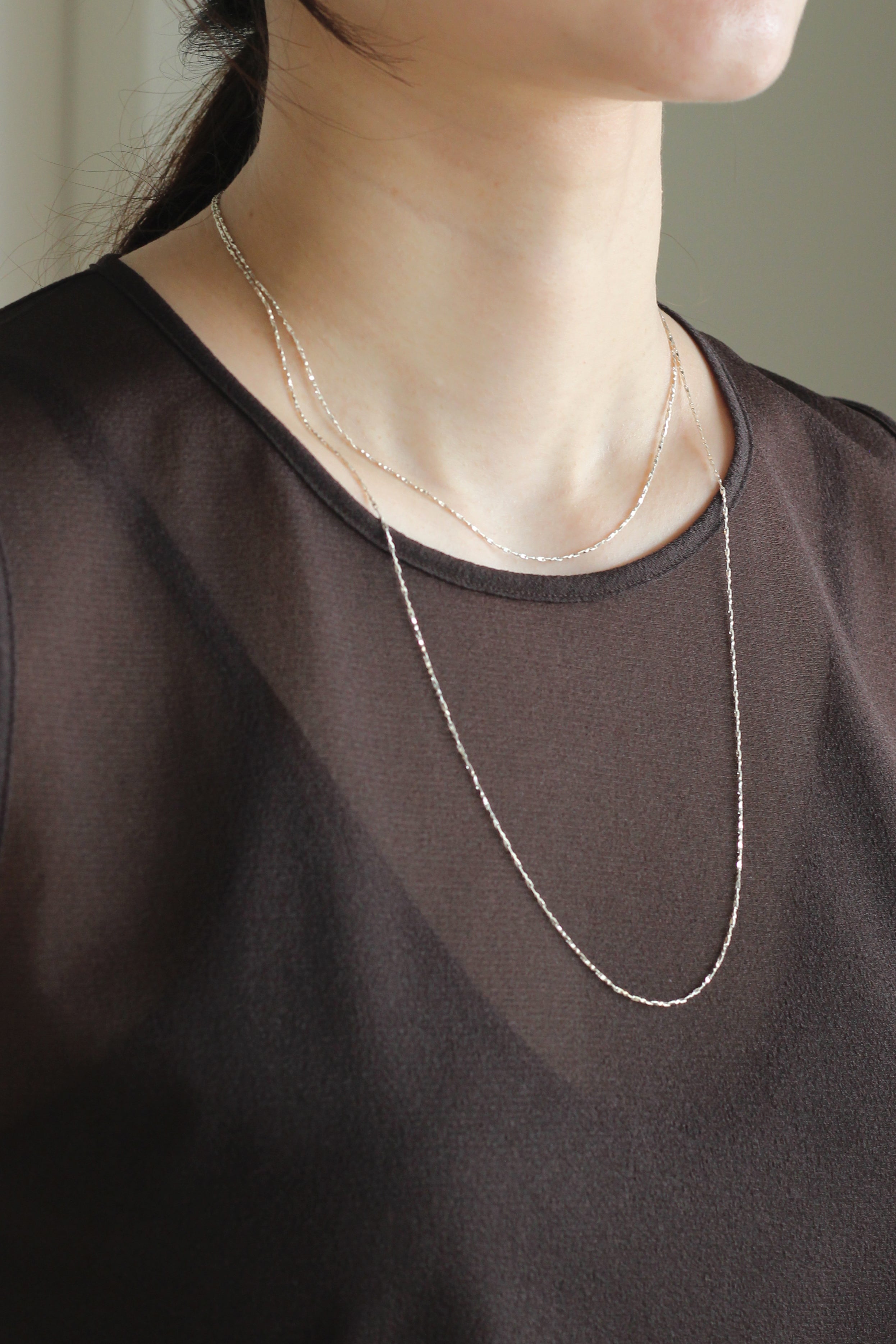 Garden of eden "TWIST CHAIN NECKLACE" (silver)