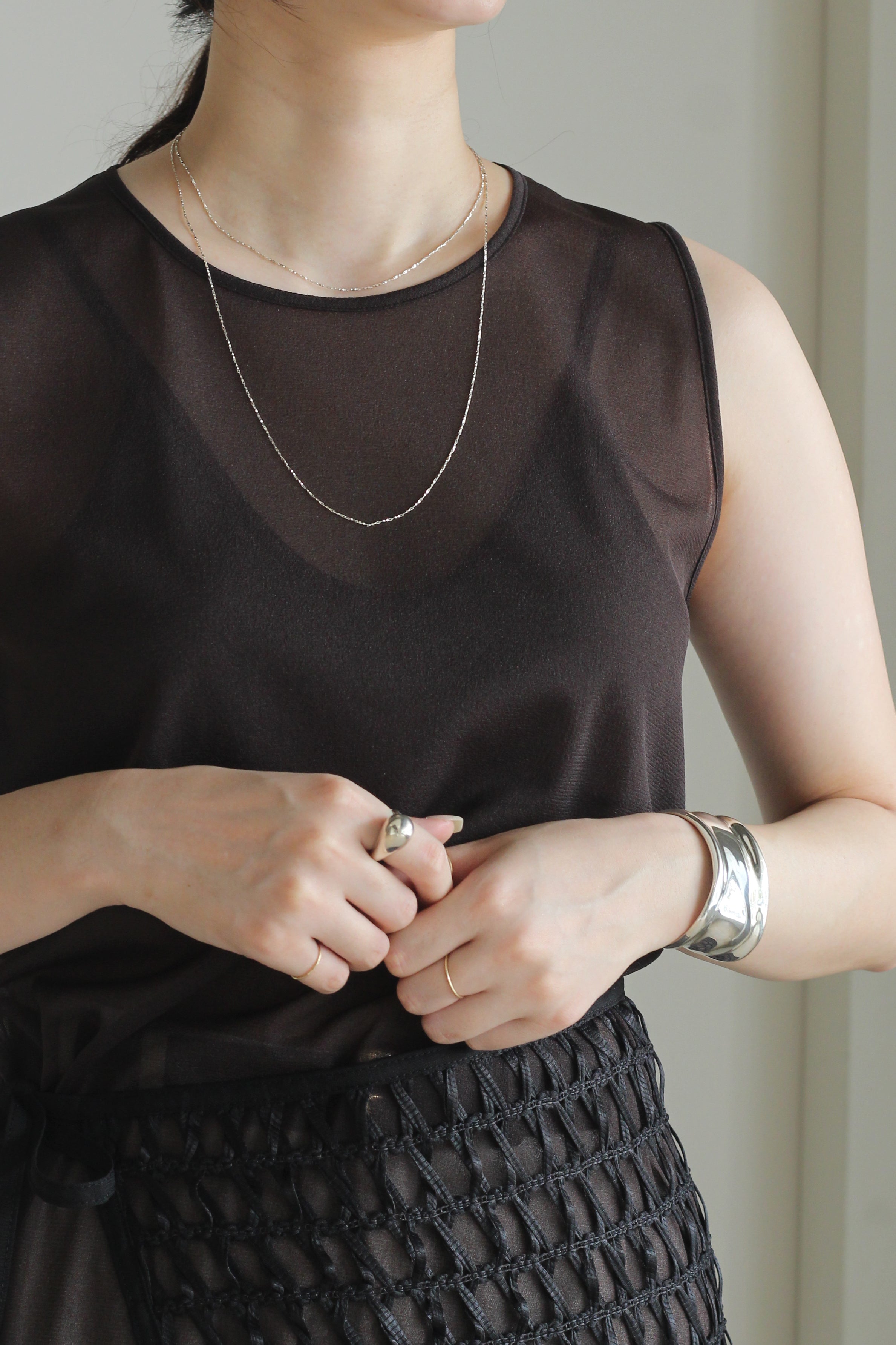 Garden of eden "TWIST CHAIN NECKLACE" (silver)