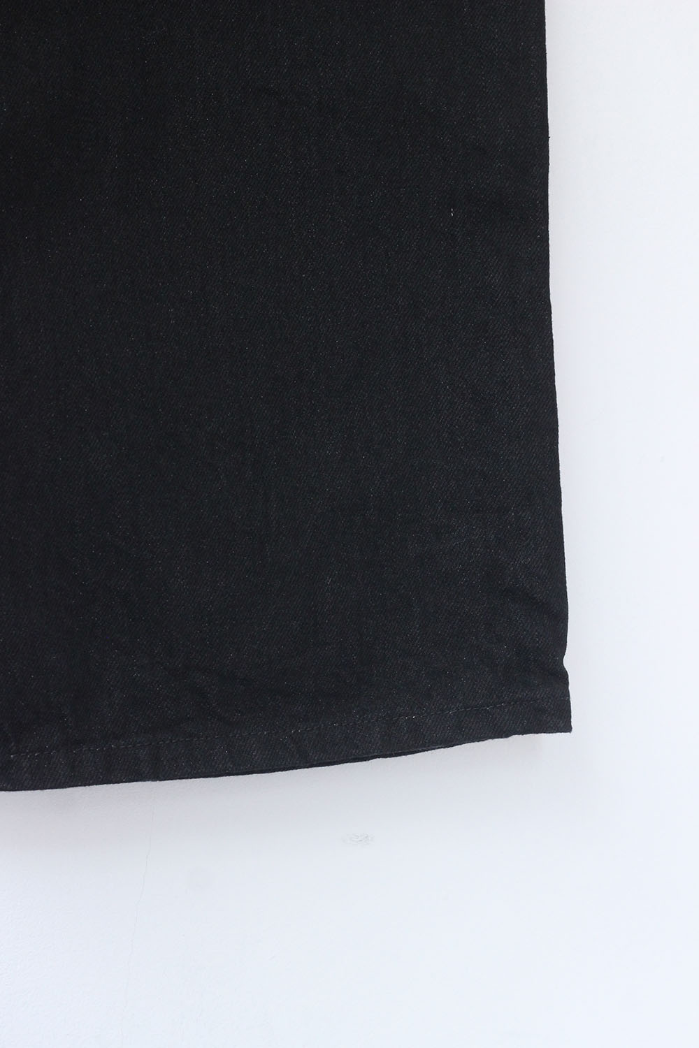 UNUSED "13.5oz denim five pockets pants" (black)