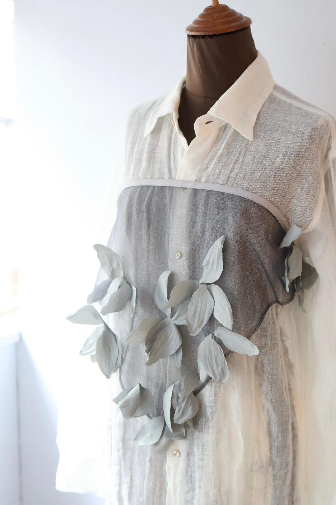 【新品未使用タグ付】marge tulle floral sheer scarf exclusive item】MARGE 