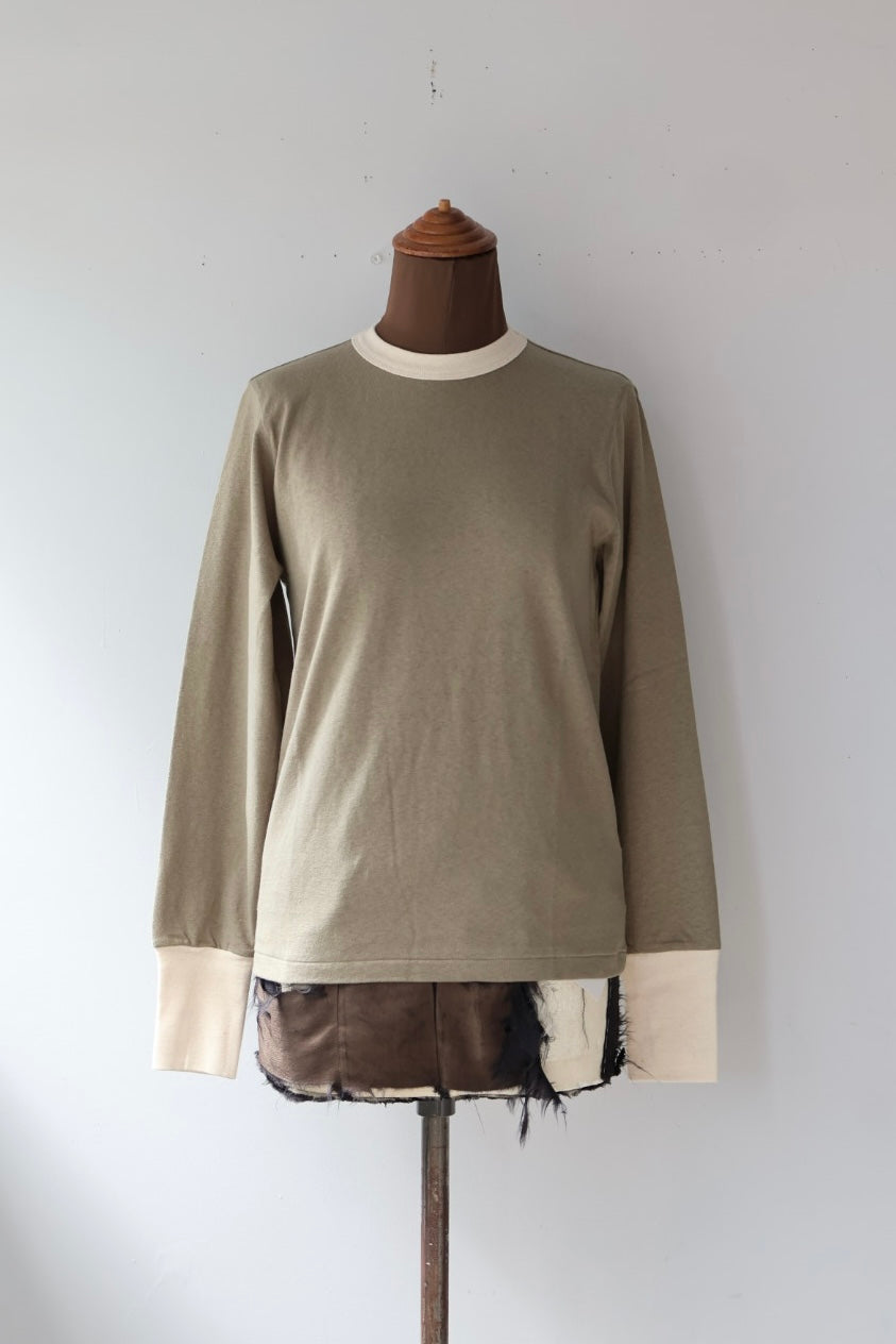 fifi collection “trim L/S tee“ (khaki) – lillt-store