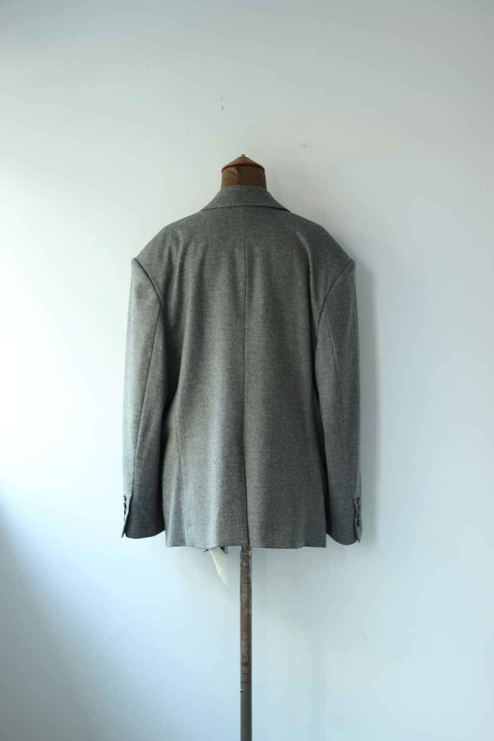 JUN MIKAMI "cashmere blend flannel jacket" (gray)