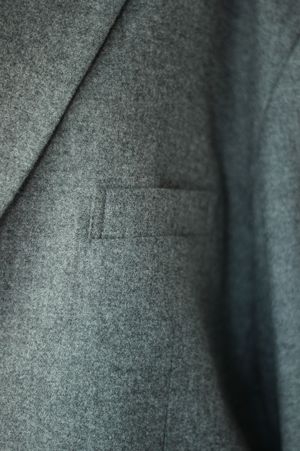 JUN MIKAMI "cashmere blend flannel jacket" (gray)