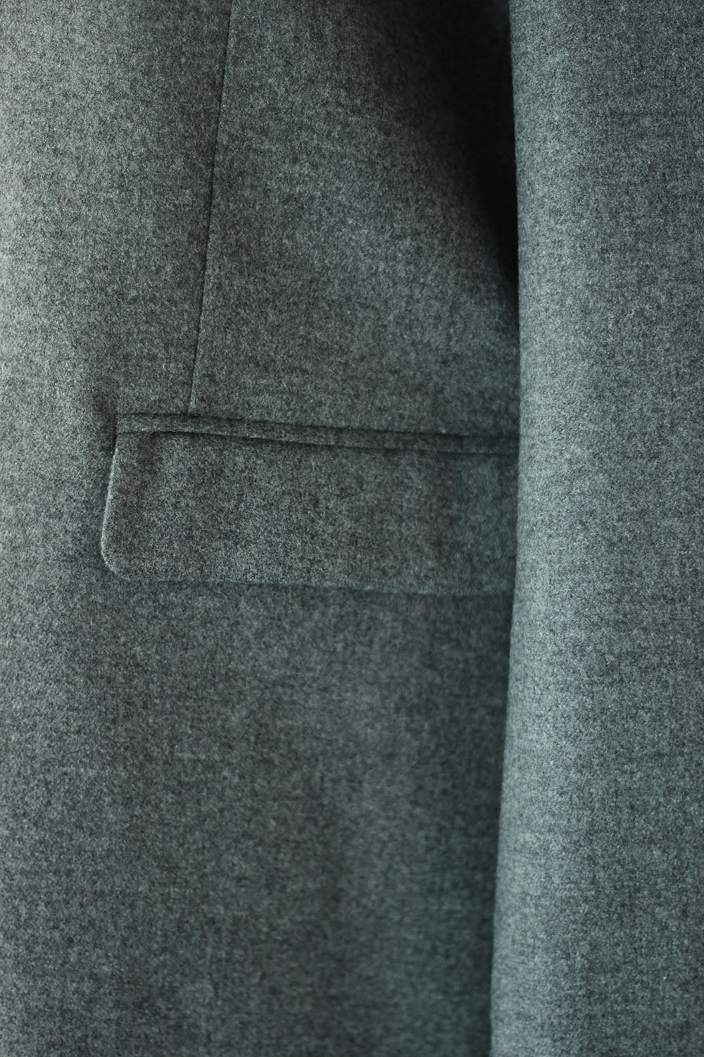 JUN MIKAMI "cashmere blend flannel jacket" (gray)