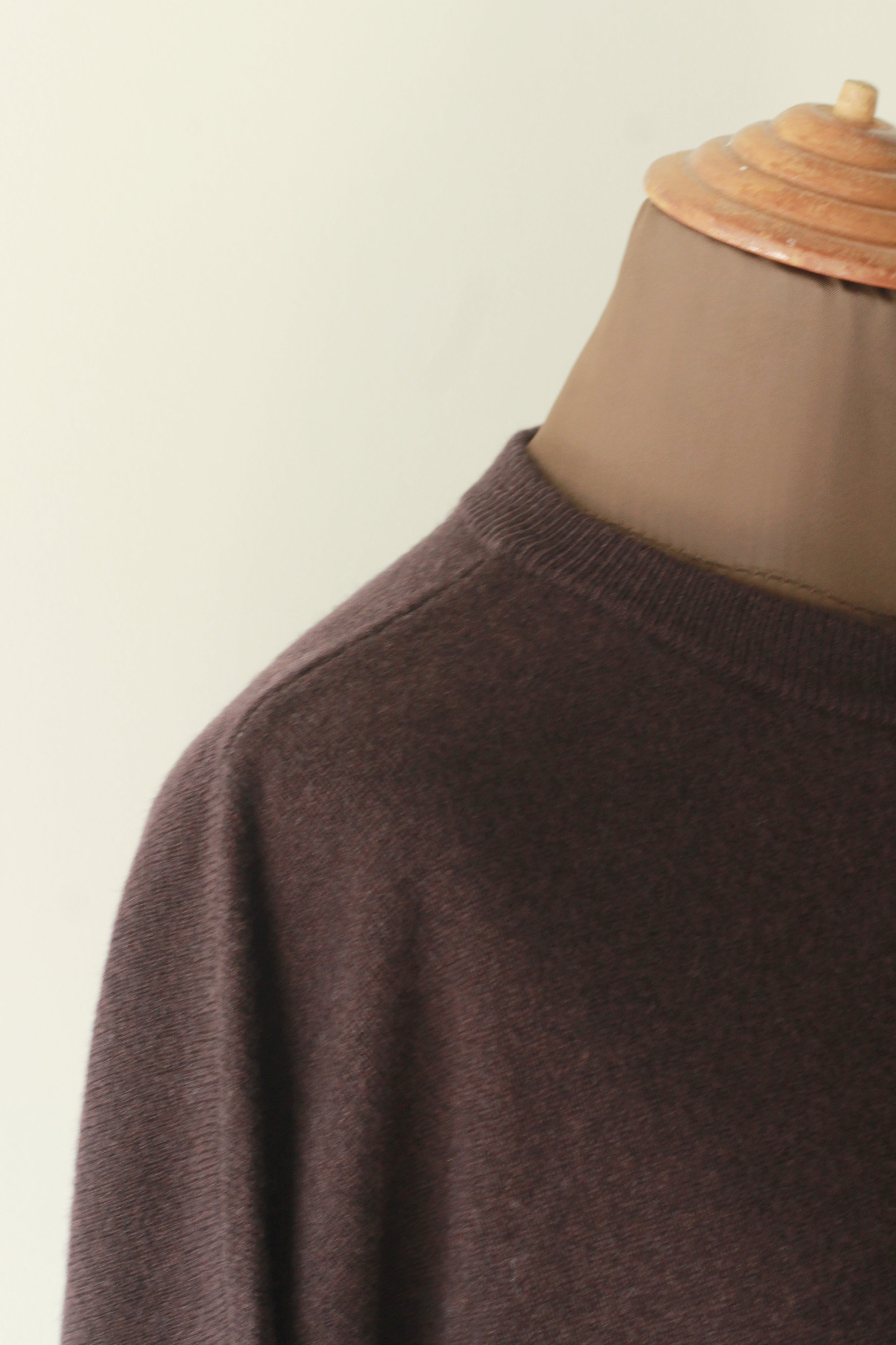 VILLD "wool short cardigan" (brown)