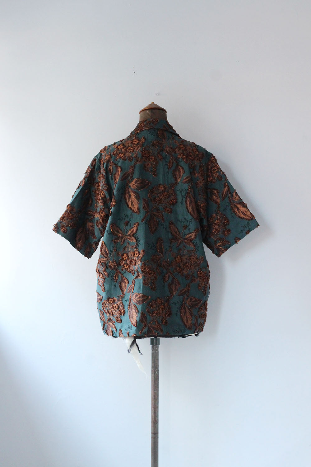 Needles "Cabana Shirt - Flower Cut Jq." (peacock green)