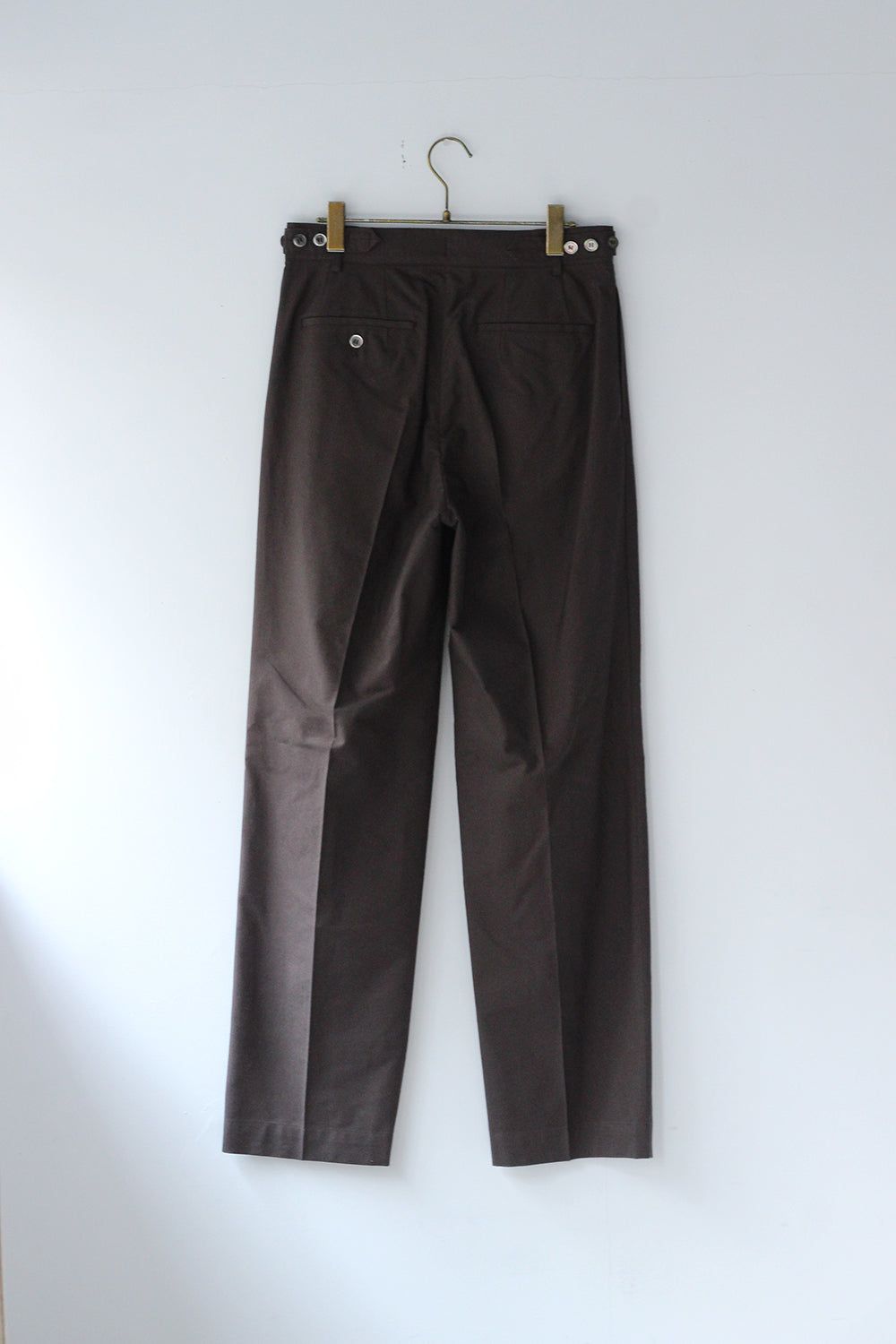 JUN MIKAMI "ORG oxford slacks" (brown)