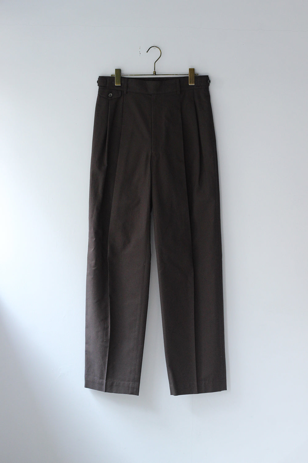 JUN MIKAMI "ORG oxford slacks" (brown)