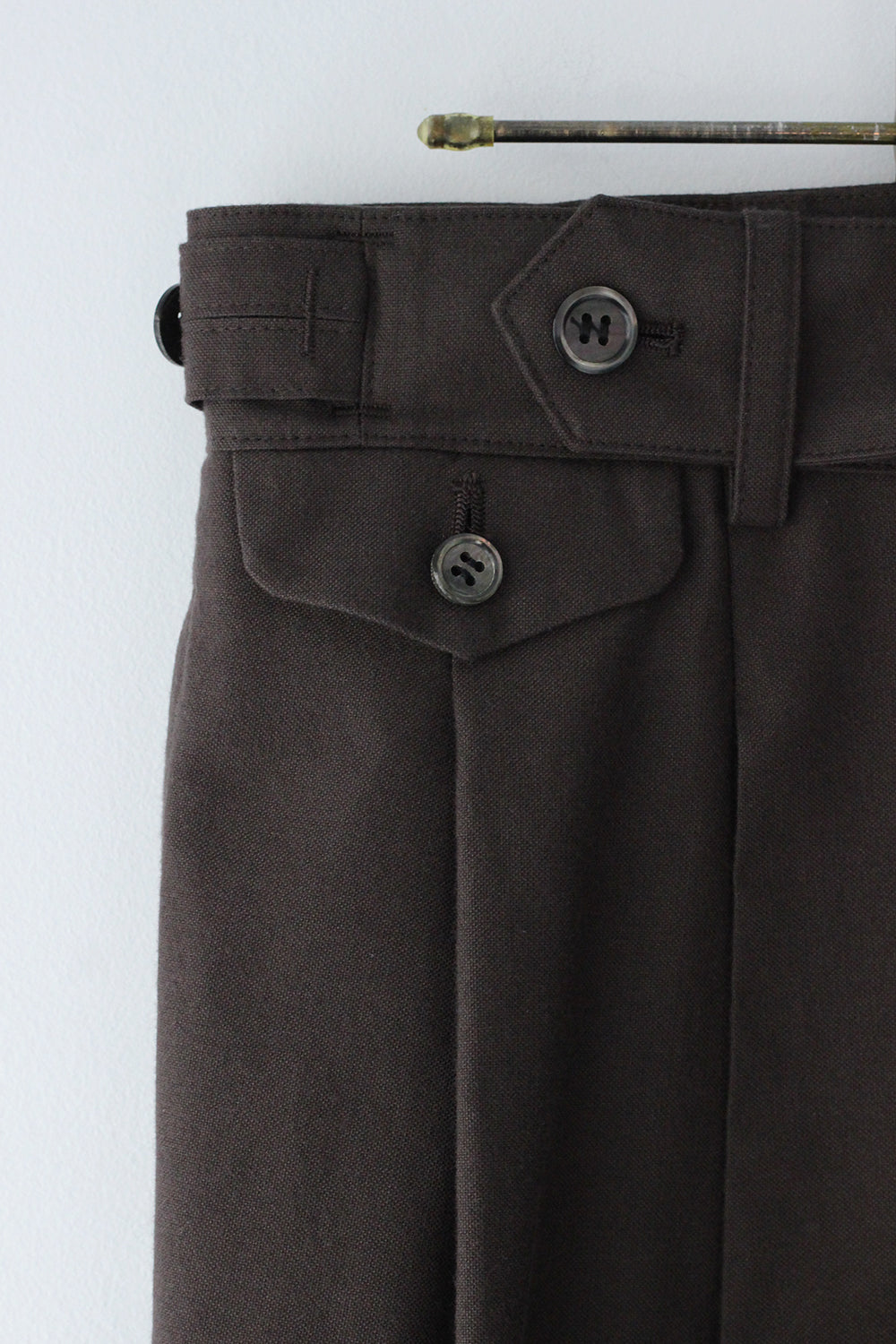 JUN MIKAMI "ORG oxford slacks" (brown)