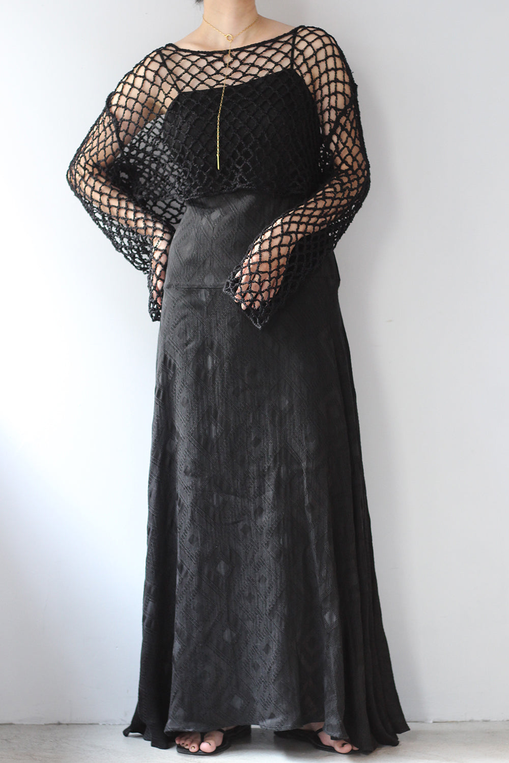 ERiKO KATORi "gisha jacquard dress" (black)