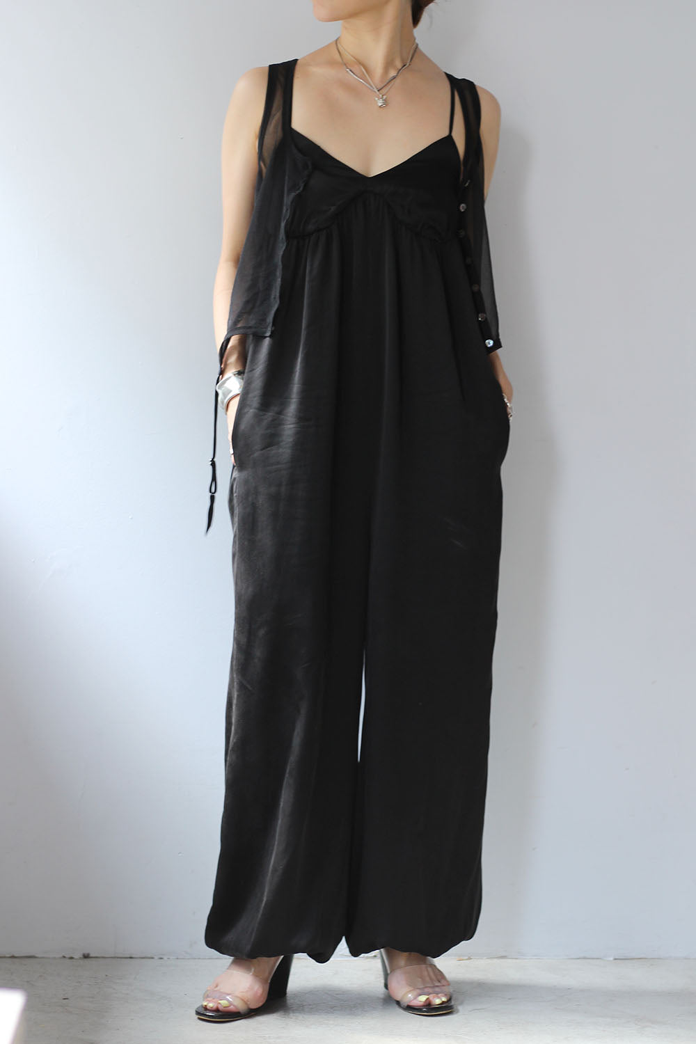 ERiKO KATORi "silk harem jumpsuit" (black)