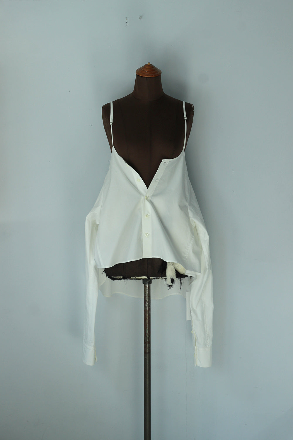 RYU KAGA "Shirts camisole" (white)