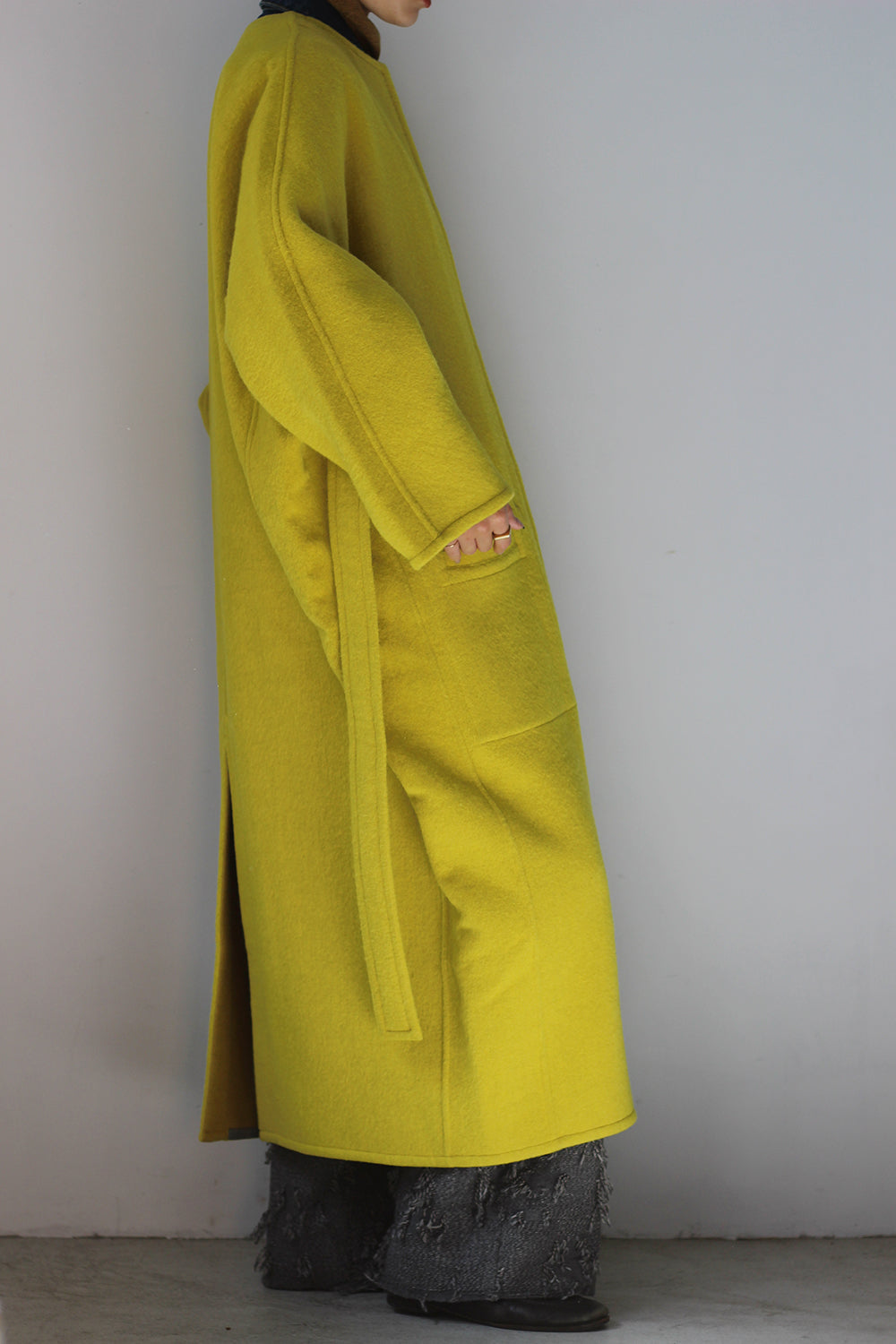 JUN MIKAMI "reversible coat" (yellow)