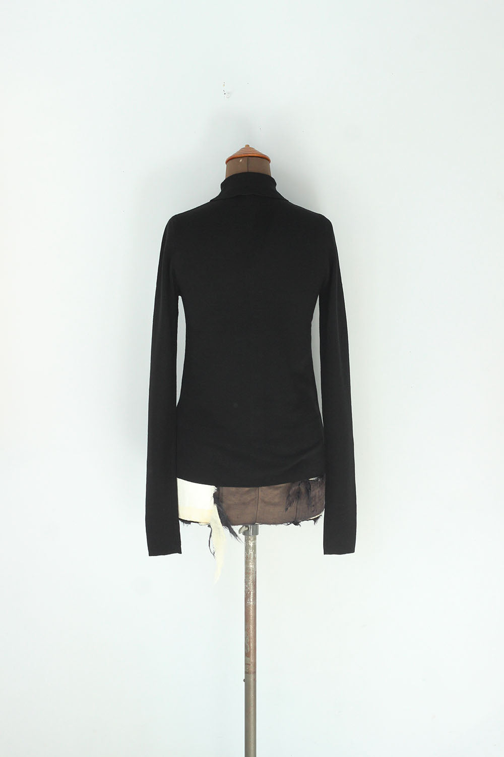 VILLD "high neck polo cardigan" (black)