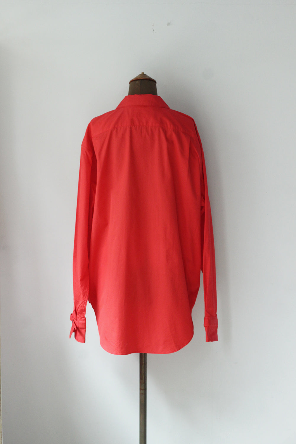 JUN MIKAMI "broad open collar shirt" (red)