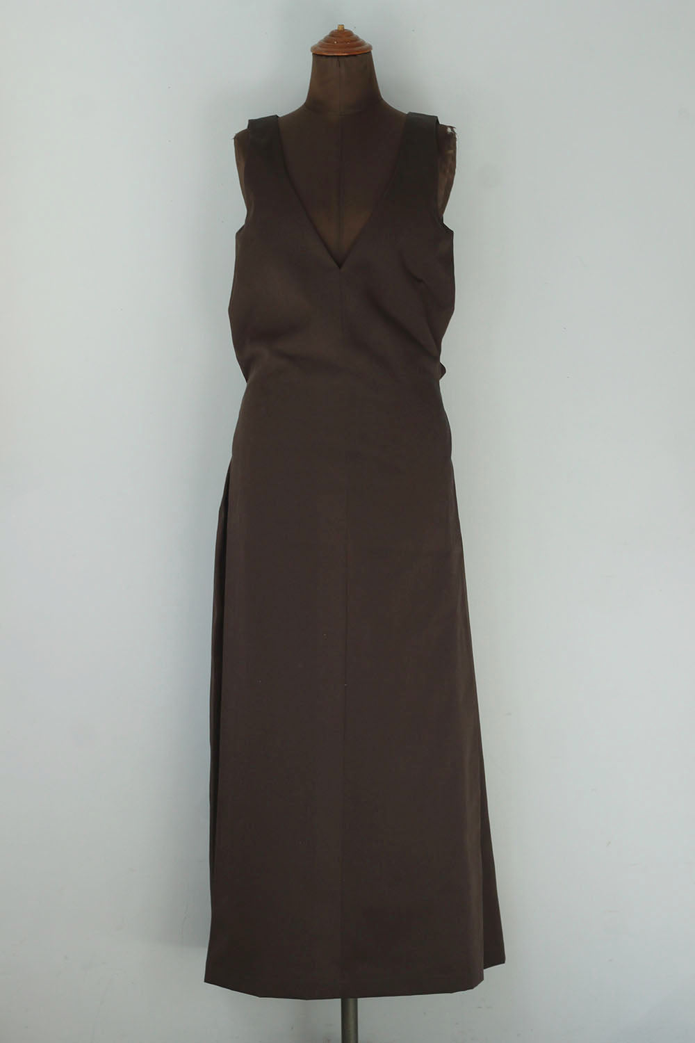 JUN MIKAMI "nylon wool  one piece" (dark brown)