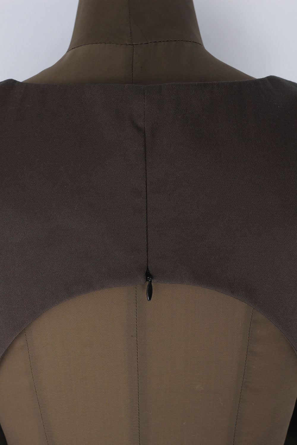 JUN MIKAMI "nylon wool  one piece" (dark brown)