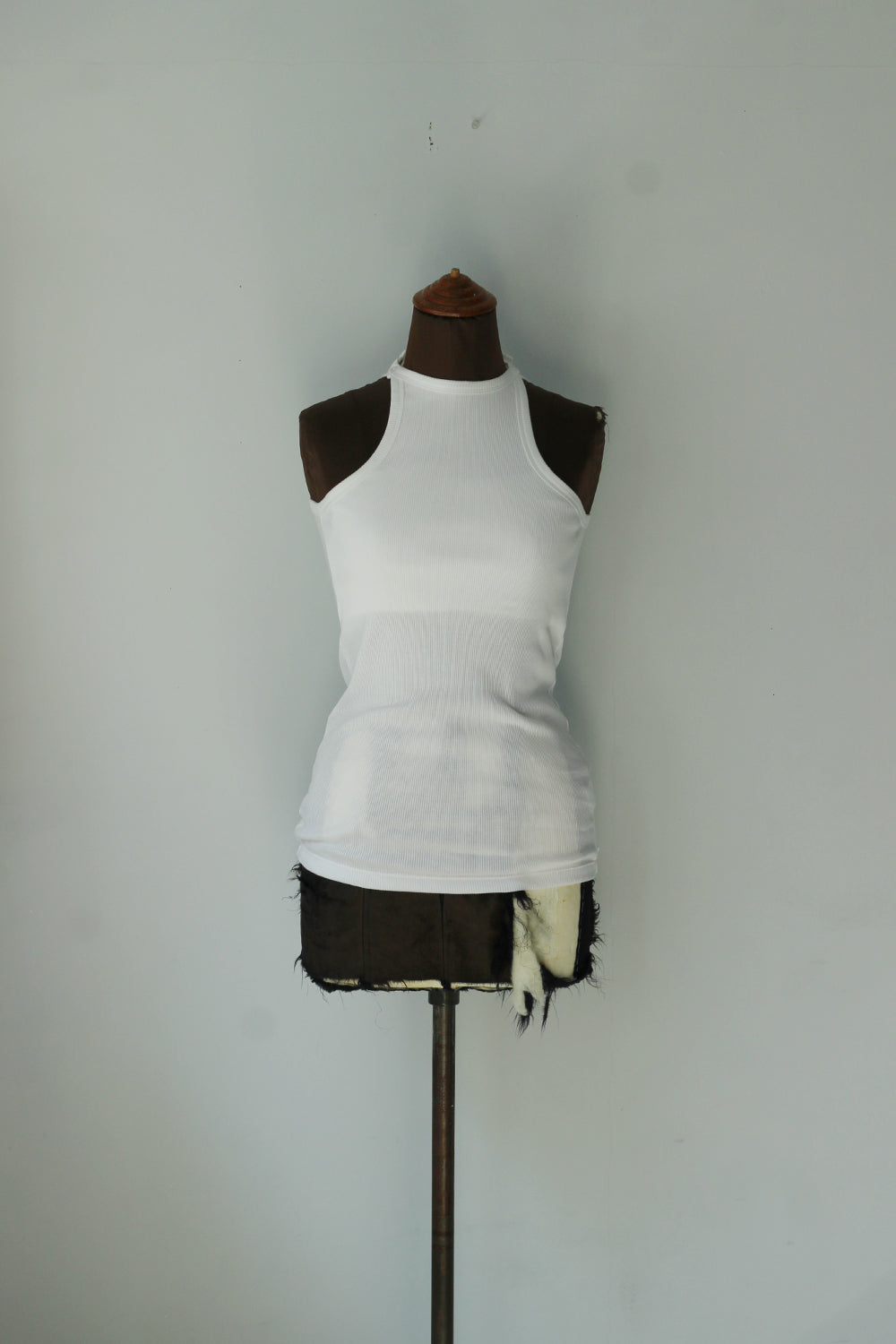 JUN MIKAMI "American sleeve tank top" (white)