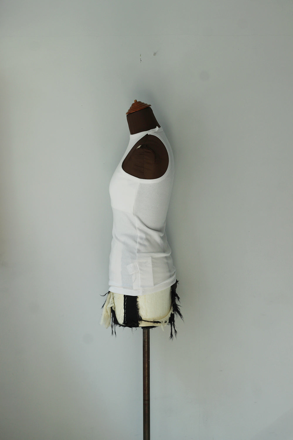 JUN MIKAMI "American sleeve tank top" (white)