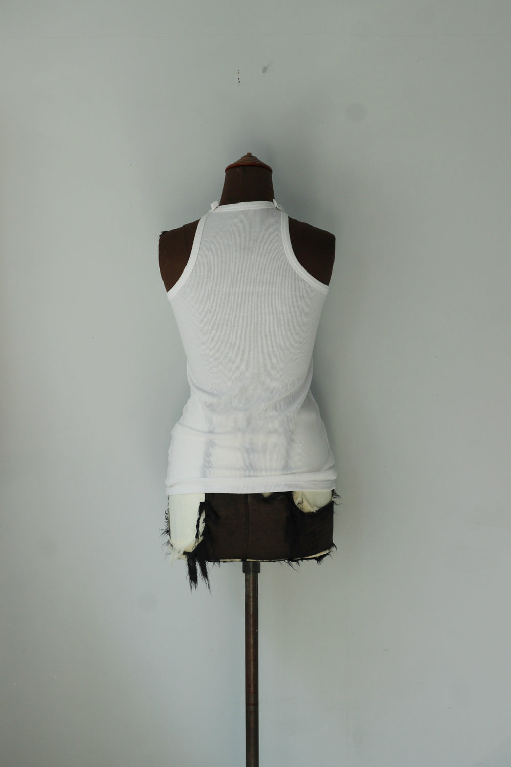 JUN MIKAMI "American sleeve tank top" (white)