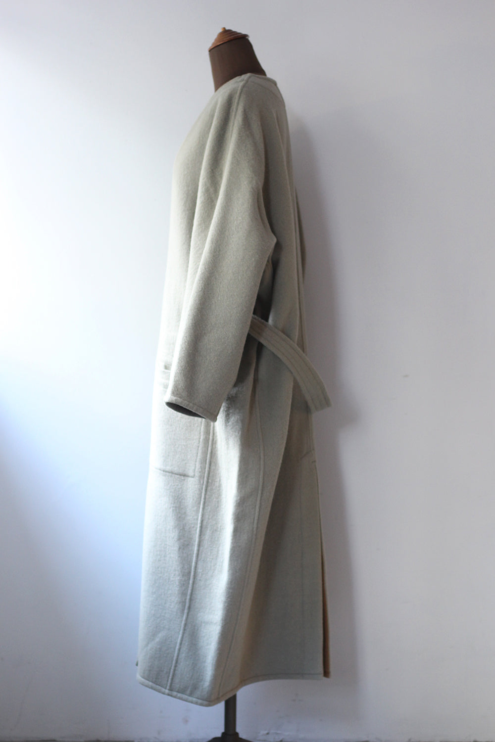 JUN MIKAMI "reversible coat" (sage)