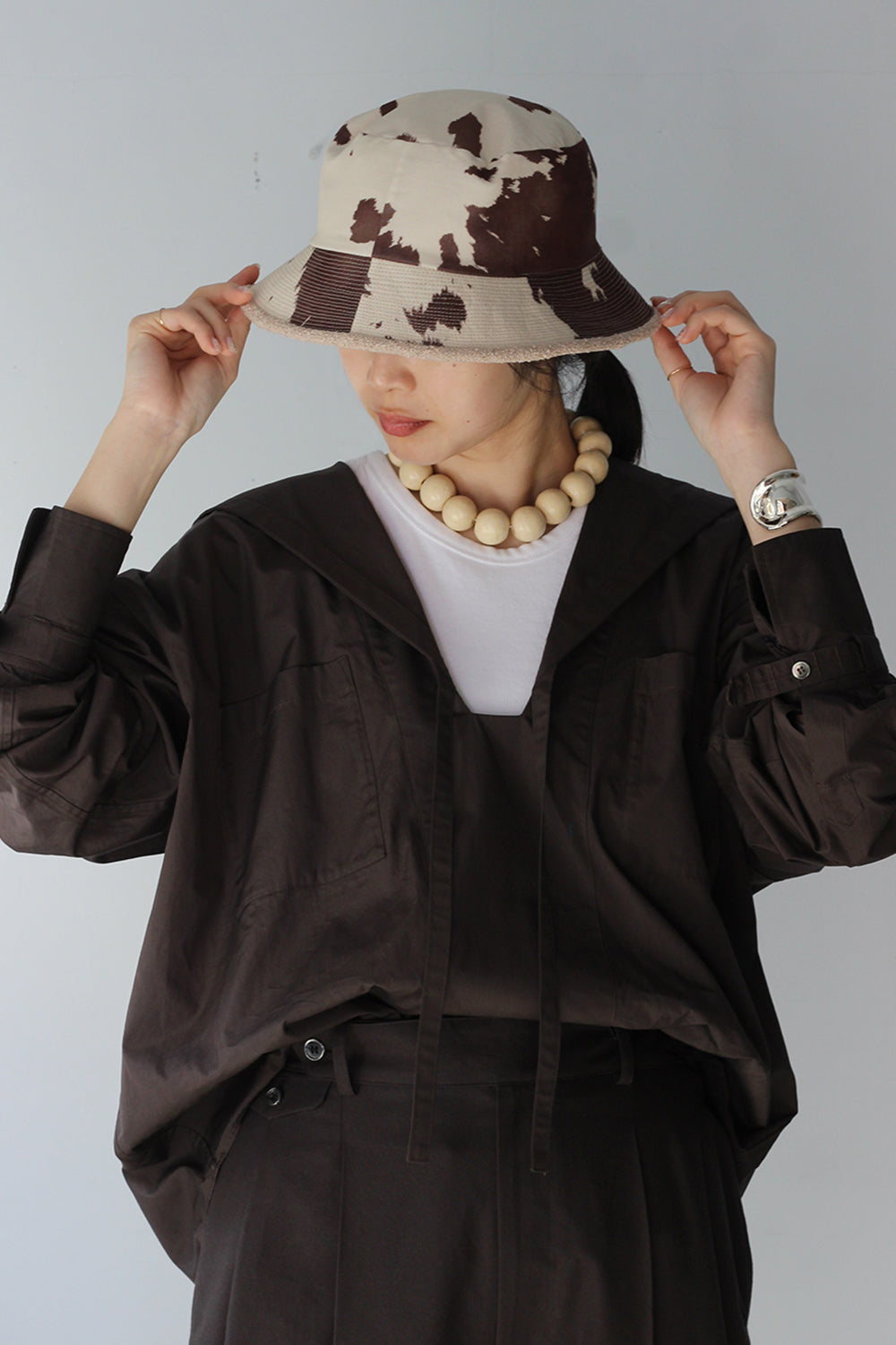 WRYHT "DOUBLE FACE BUCKET HAT" (dune)